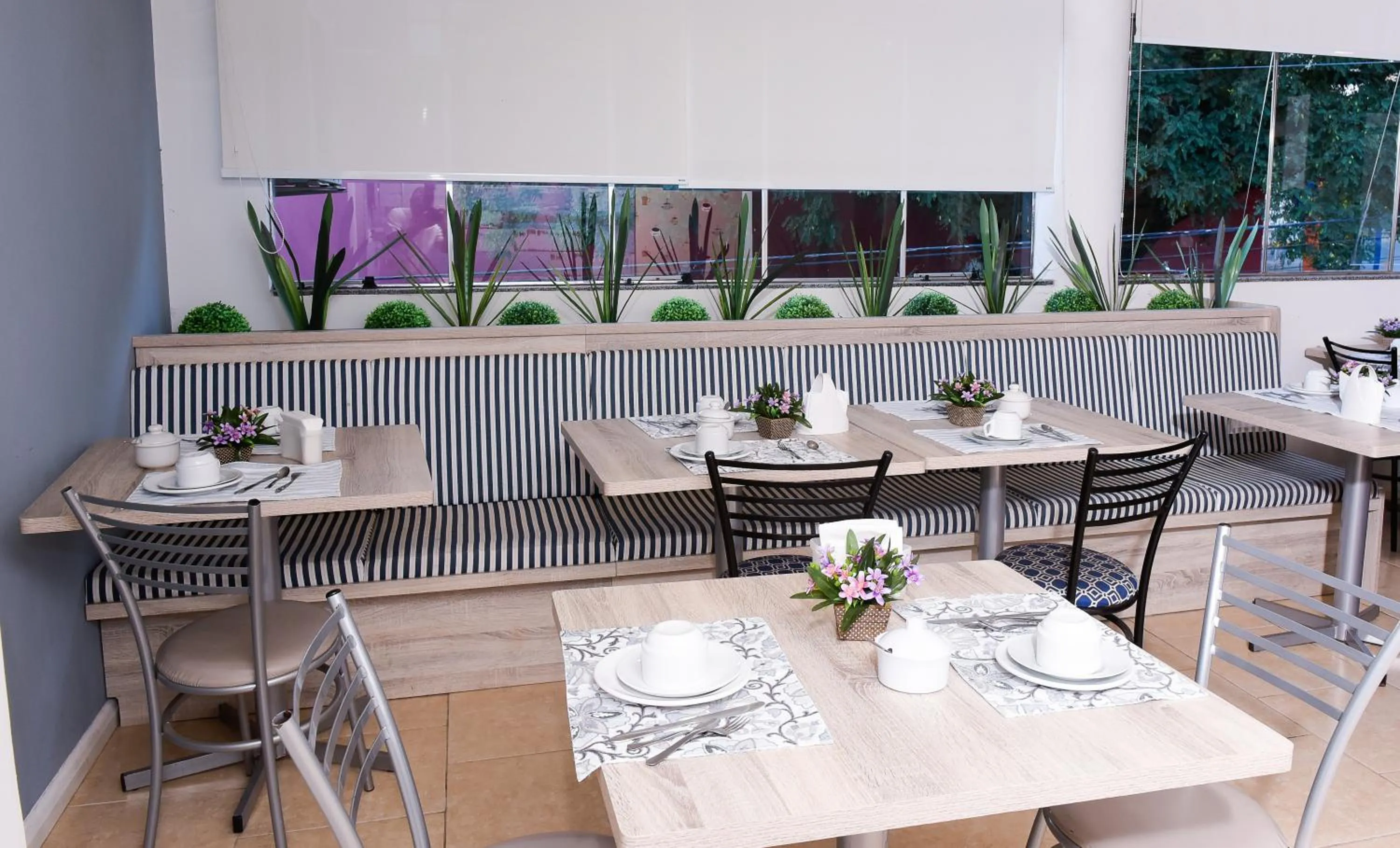 American breakfast in Hotel Plaza Cascavel