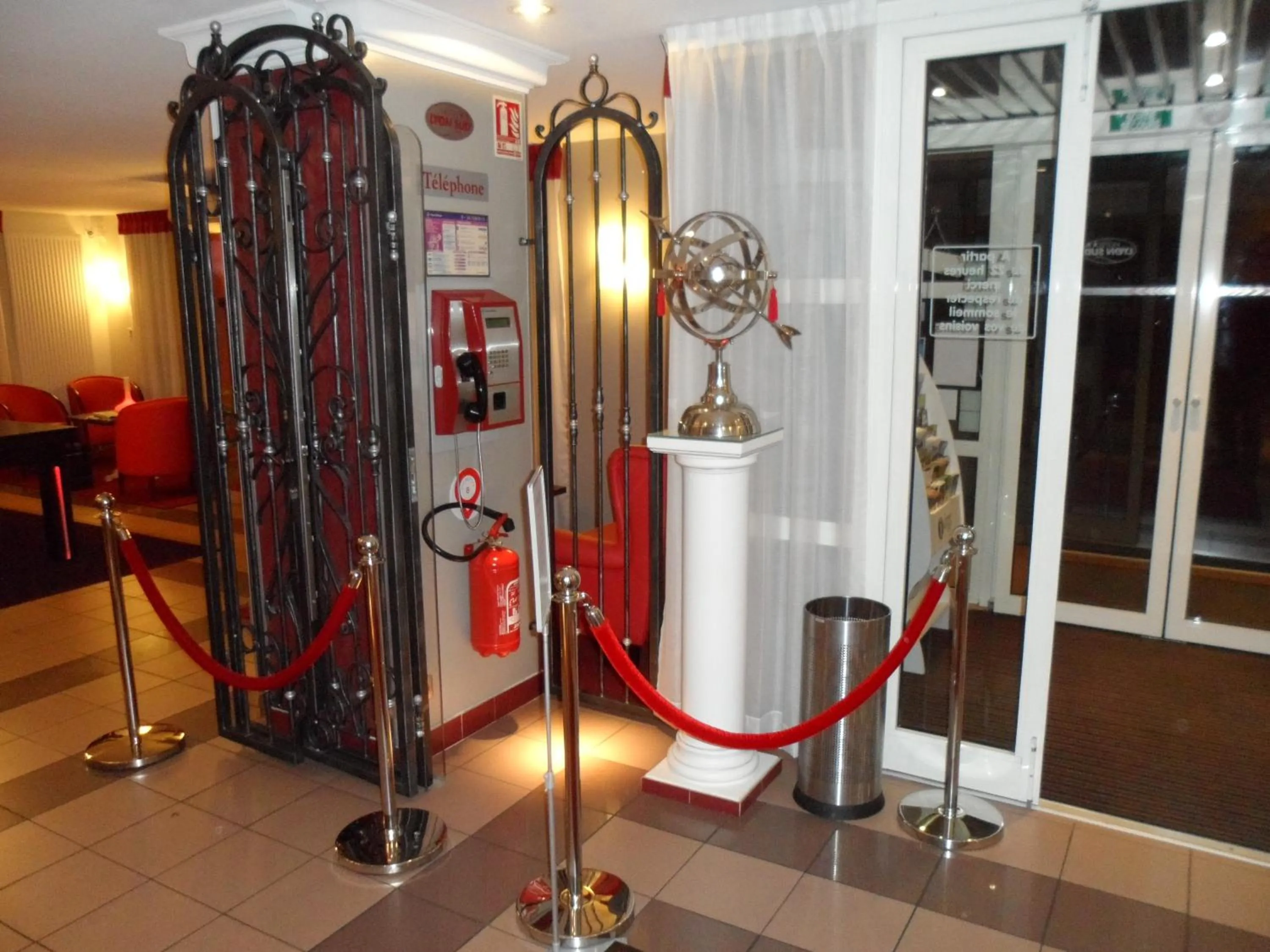 Decorative detail in Hotel Lyon Sud, Pierre Benite, St Genis Laval