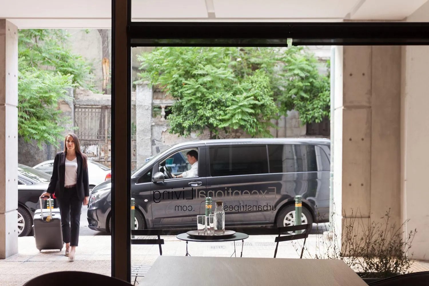 group of guests in Urban Stripes Athens