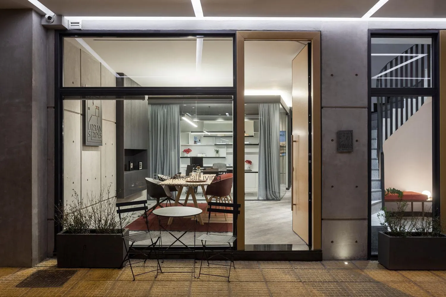 Living room in Urban Stripes Athens