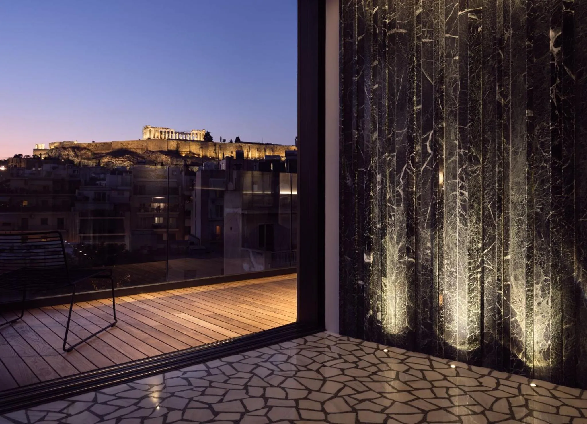 Night in Urban Stripes Athens