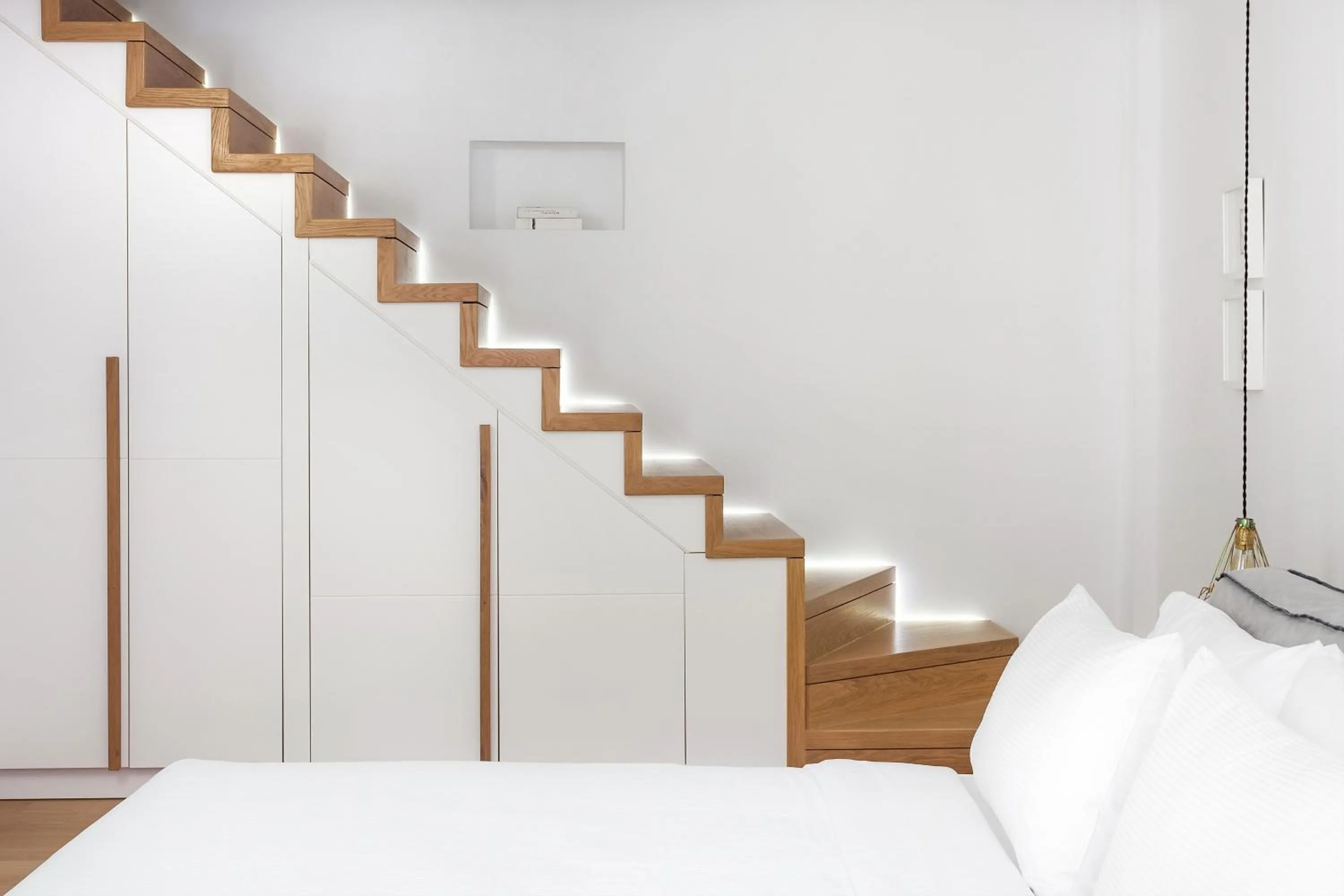 Bedroom, Bed in Urban Stripes Athens