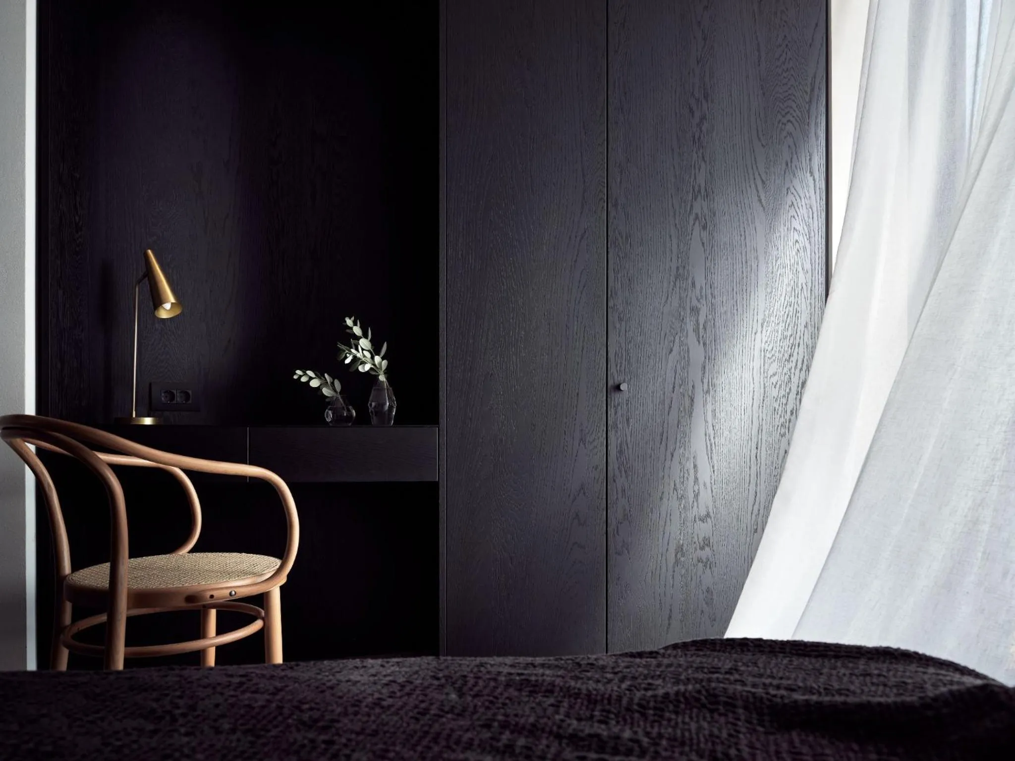 Decorative detail, Bed in Urban Stripes Athens