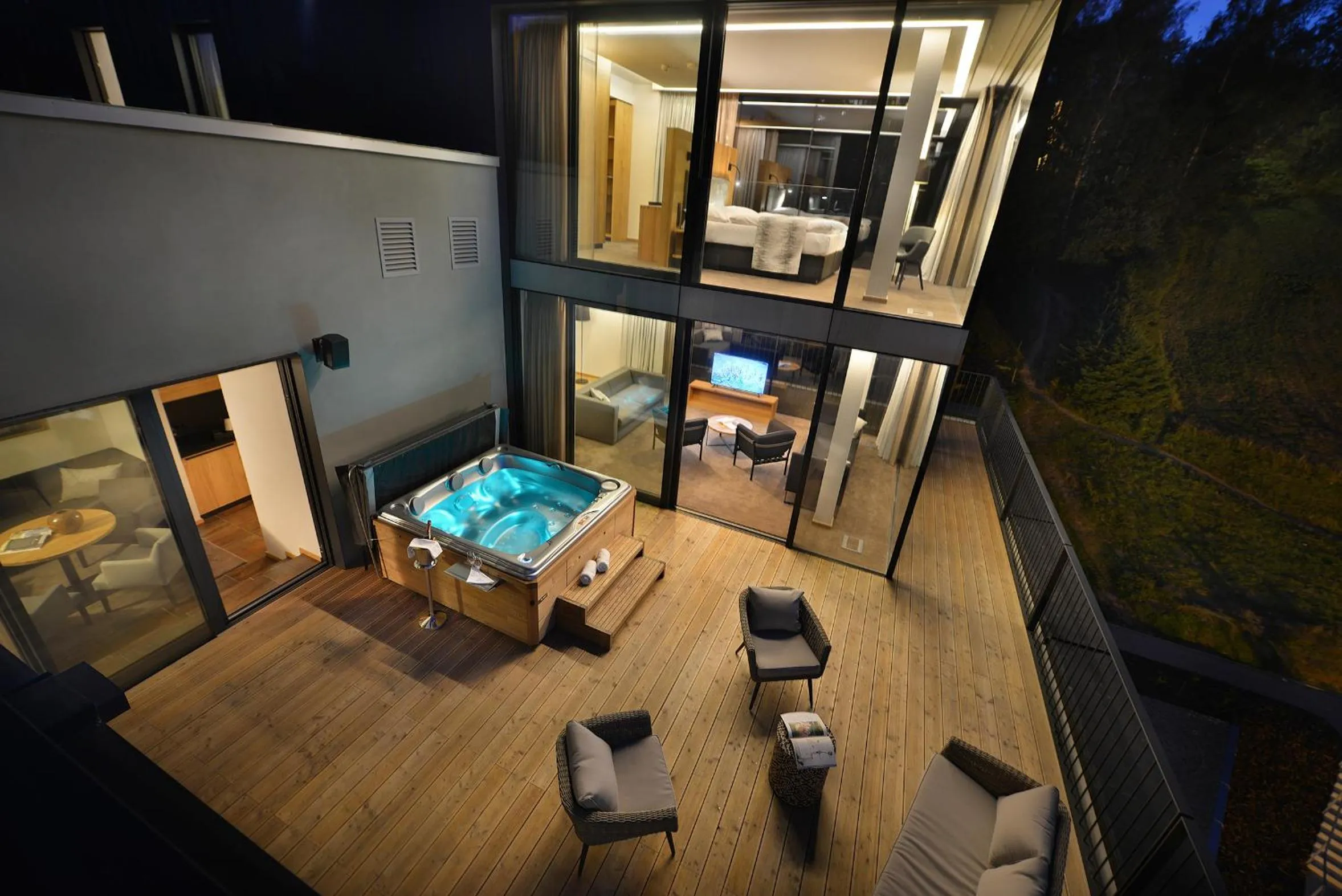 Patio in Grand Hotel Hradec