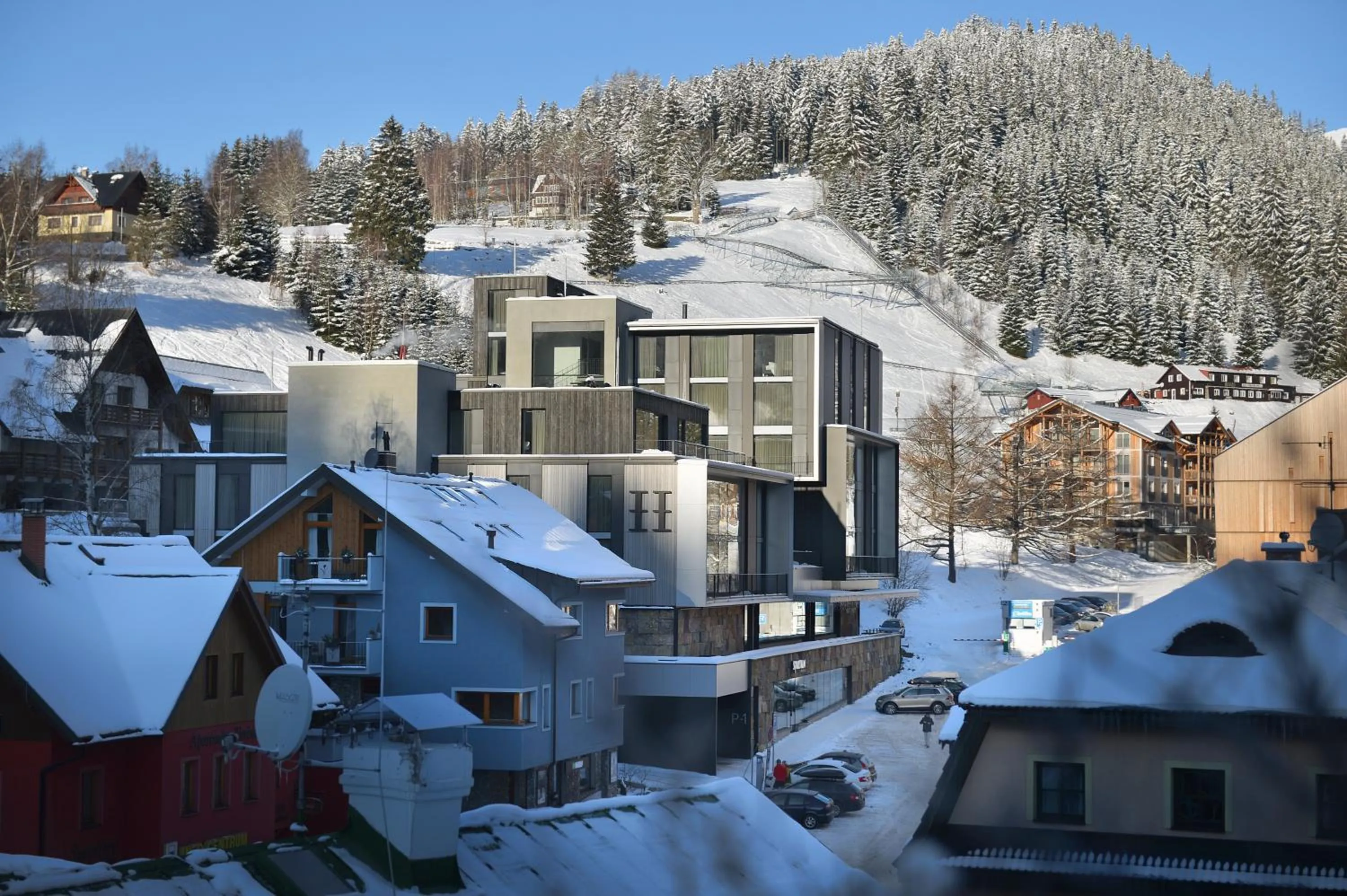 Bird's eye view in Grand Hotel Hradec