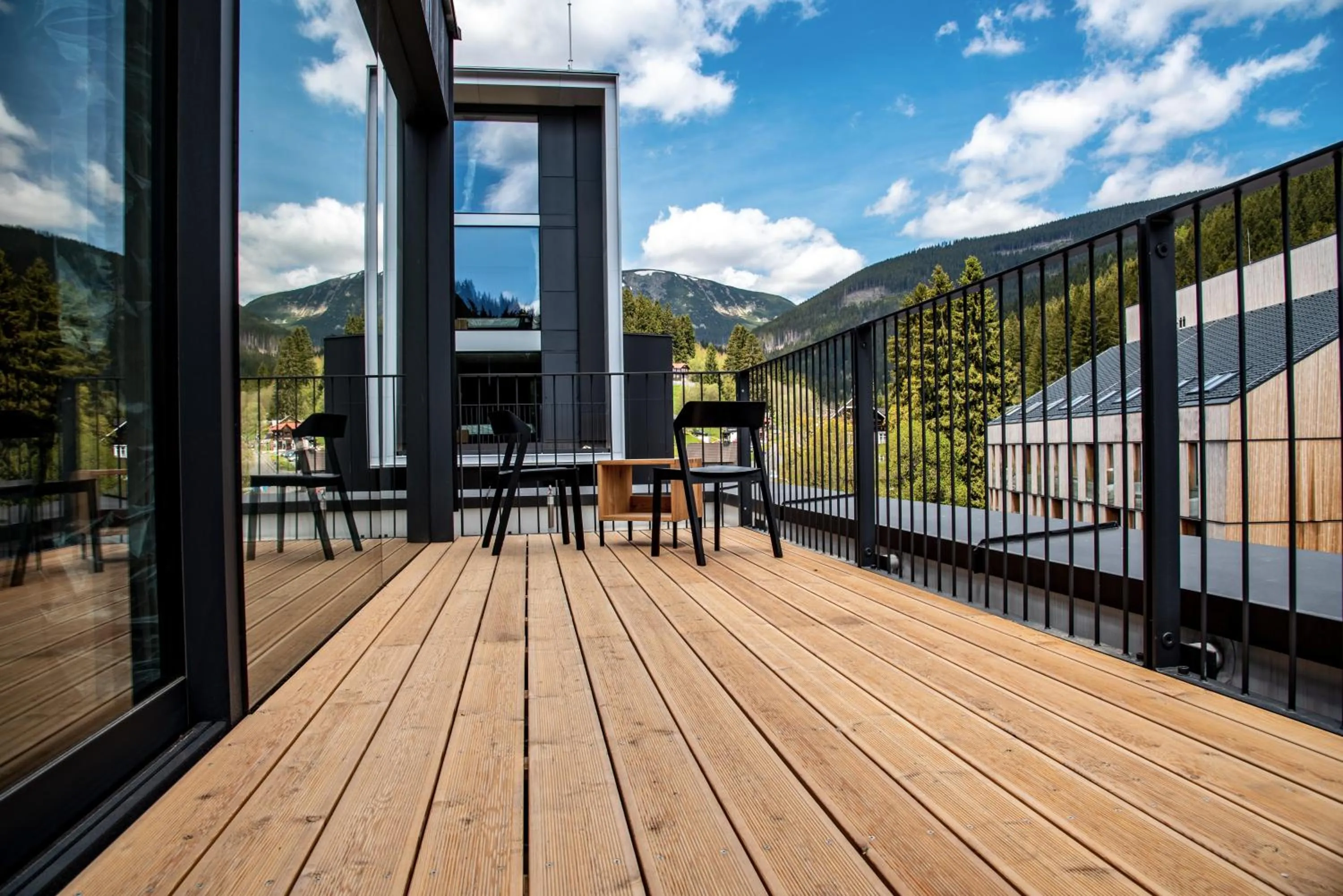 Patio in Grand Hotel Hradec
