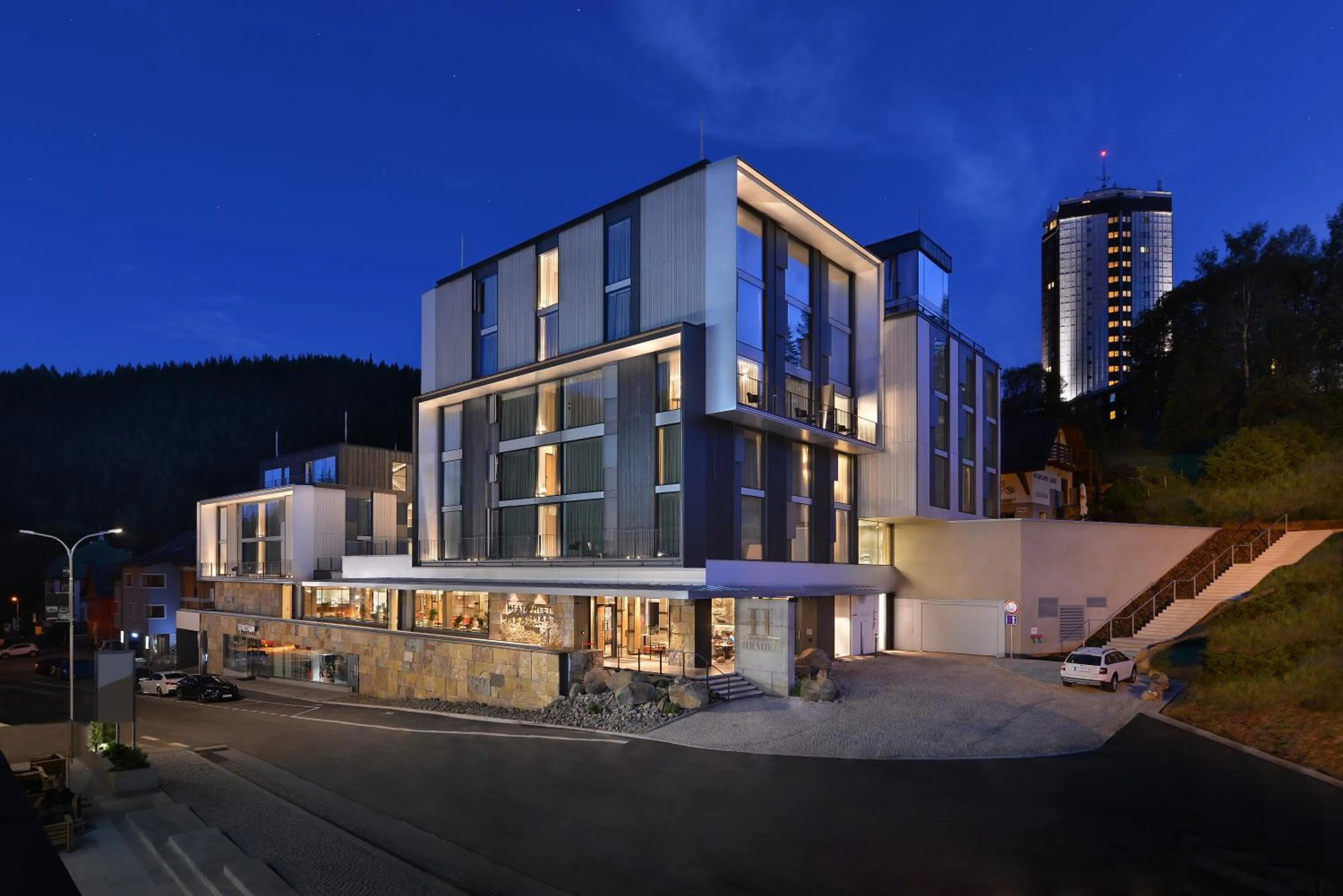 Property building in Grand Hotel Hradec