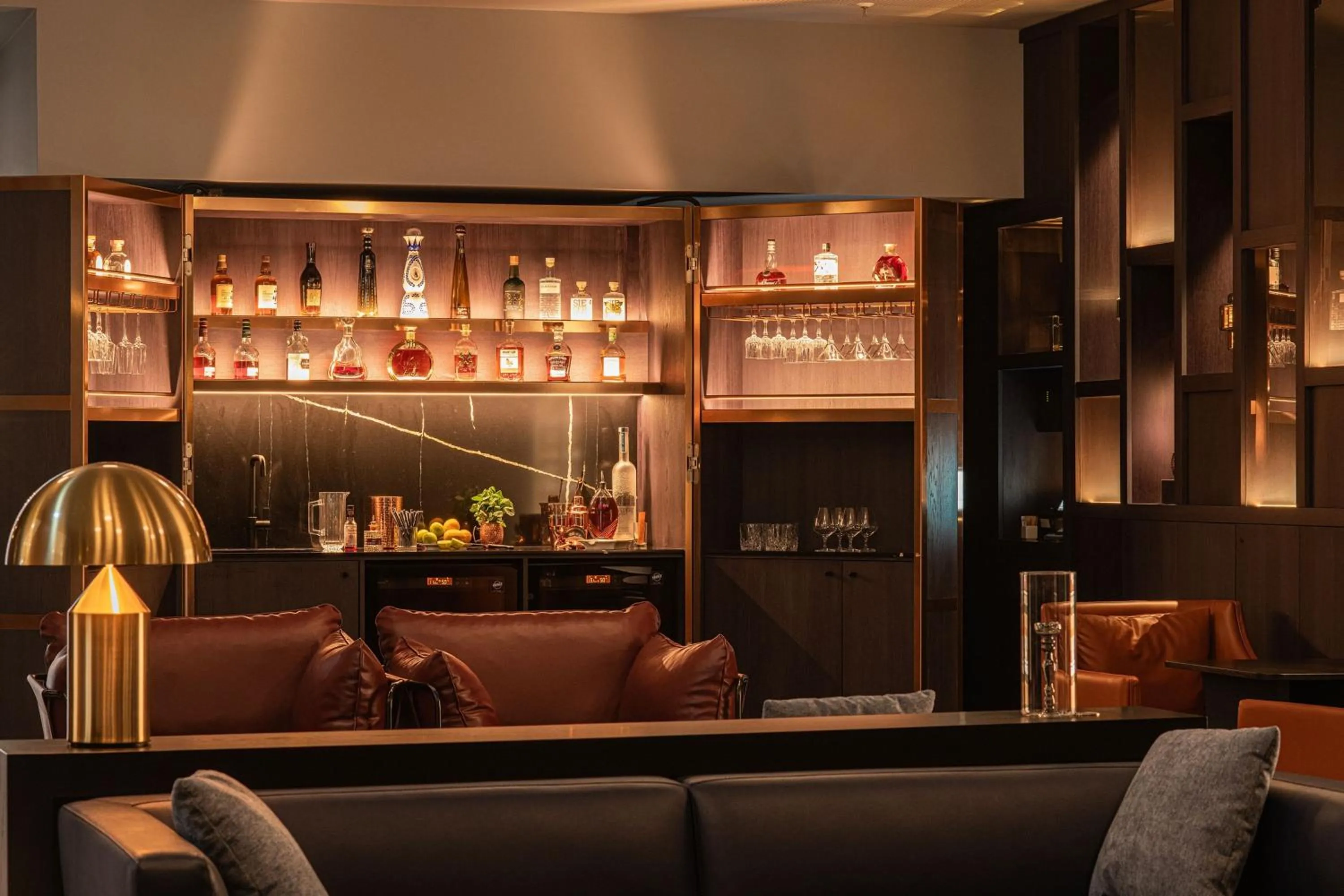 Lounge or bar in Frankfurt Airport Marriott Hotel