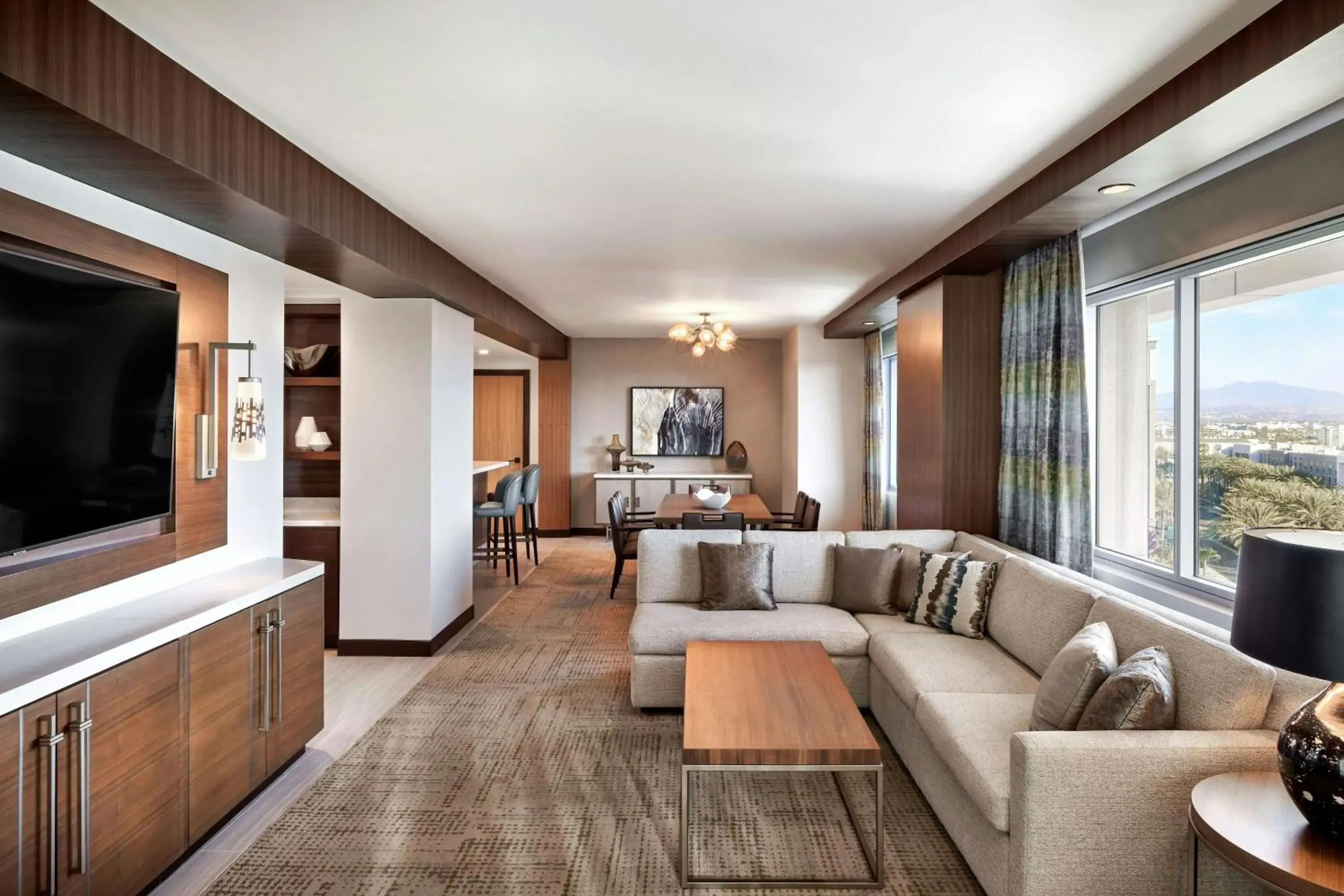 Hospitality King Suite with Sofa Bed and City View in JW Marriott, Anaheim Resort Hospitality King Suite with Sofa Bed and City View in JW Marriott, Anaheim Resort