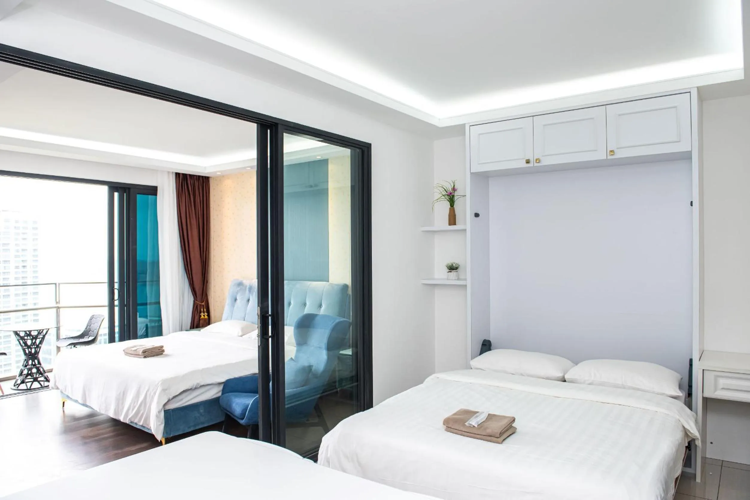 Photo of the whole room, Bed in Stay @ Almas Puteri Harbour