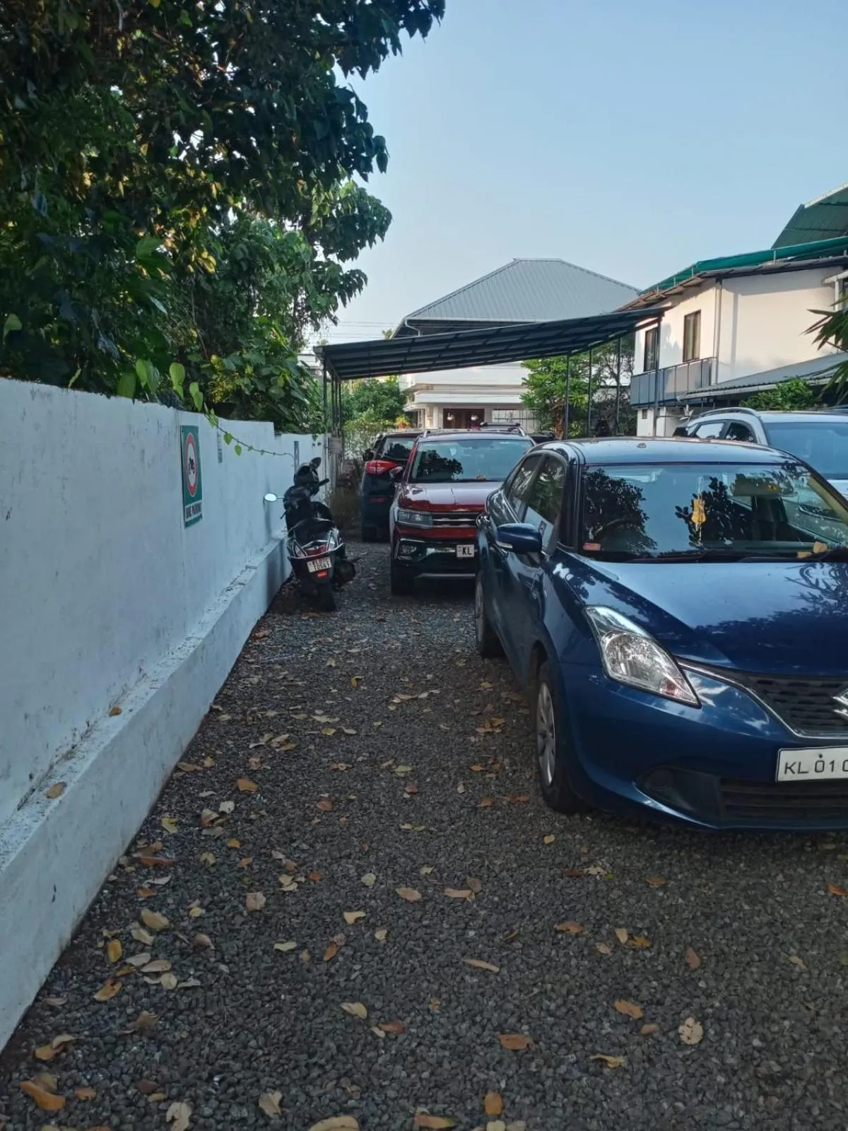 Parking in Nature Villa Kochi