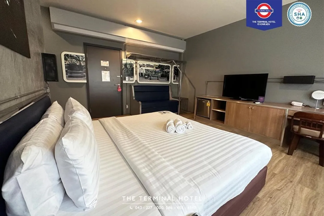 TV and multimedia, Bed in The Terminal Khon Kaen Hotel