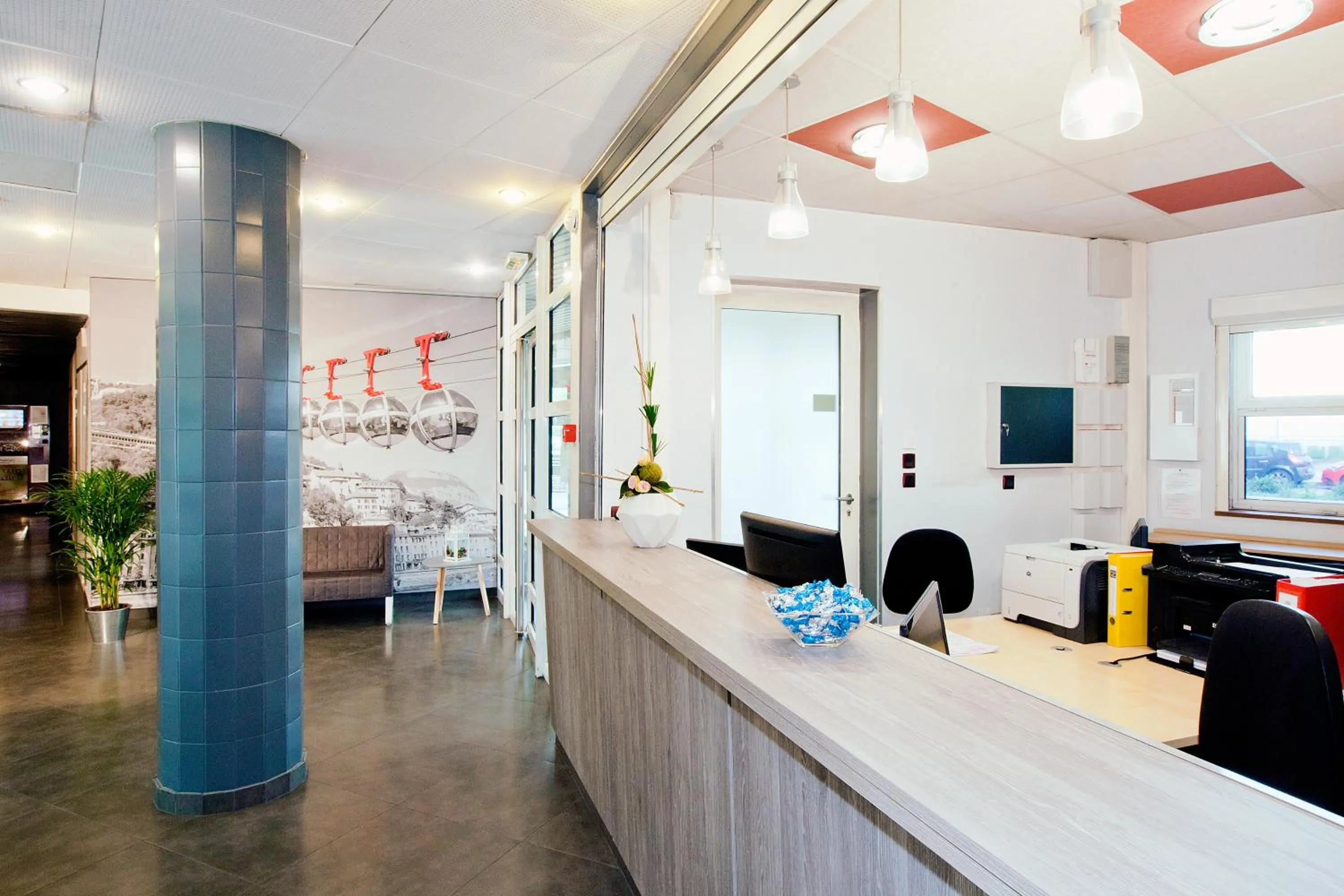 Lobby or reception in Séjours & Affaires Grenoble Marie Curie