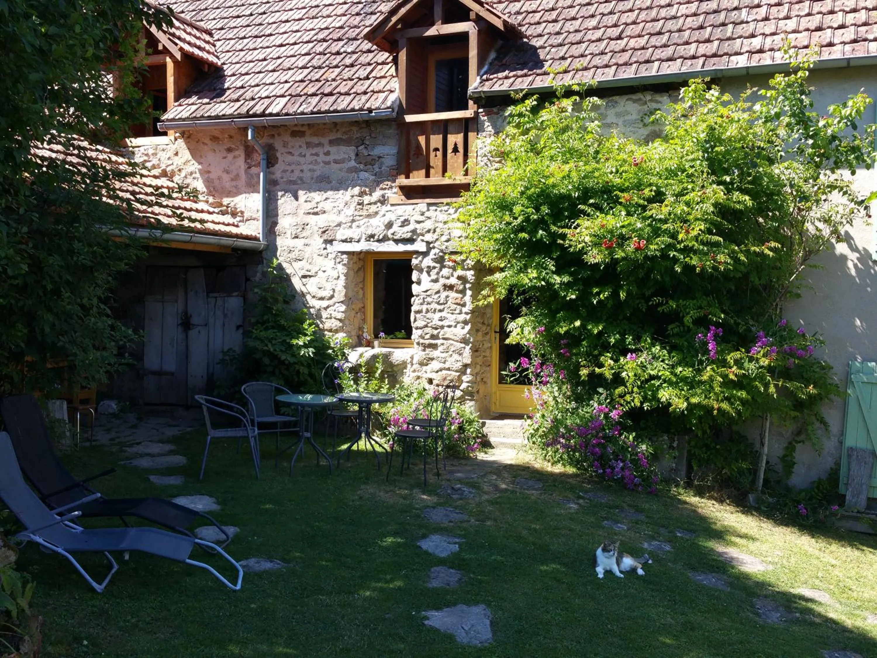 Patio in Chambres d'Hôtes Le Plessis à Broye
