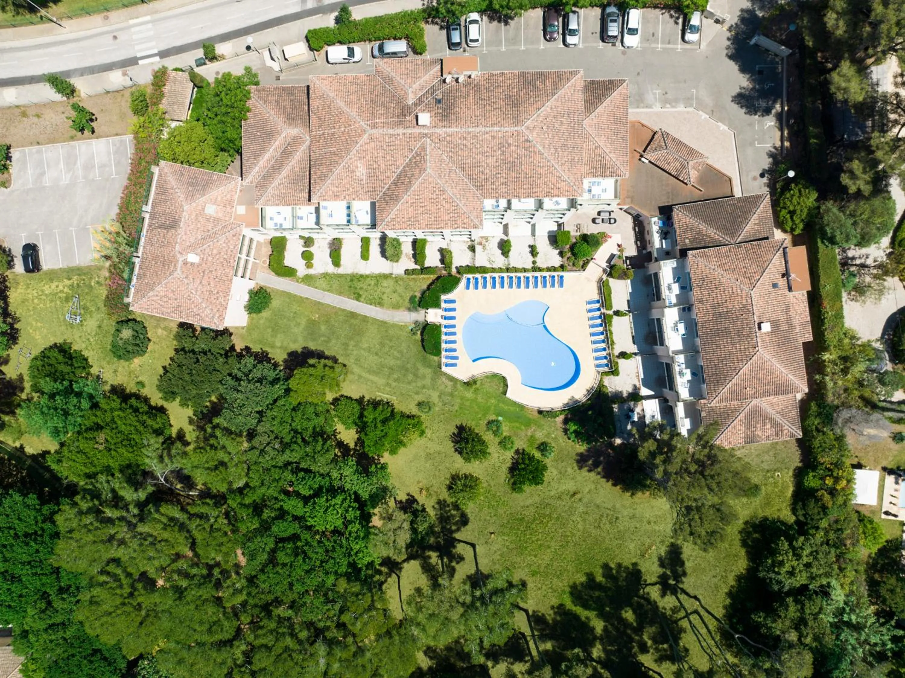 Bird's eye view in Garden & City Six-Fours-les-Plages