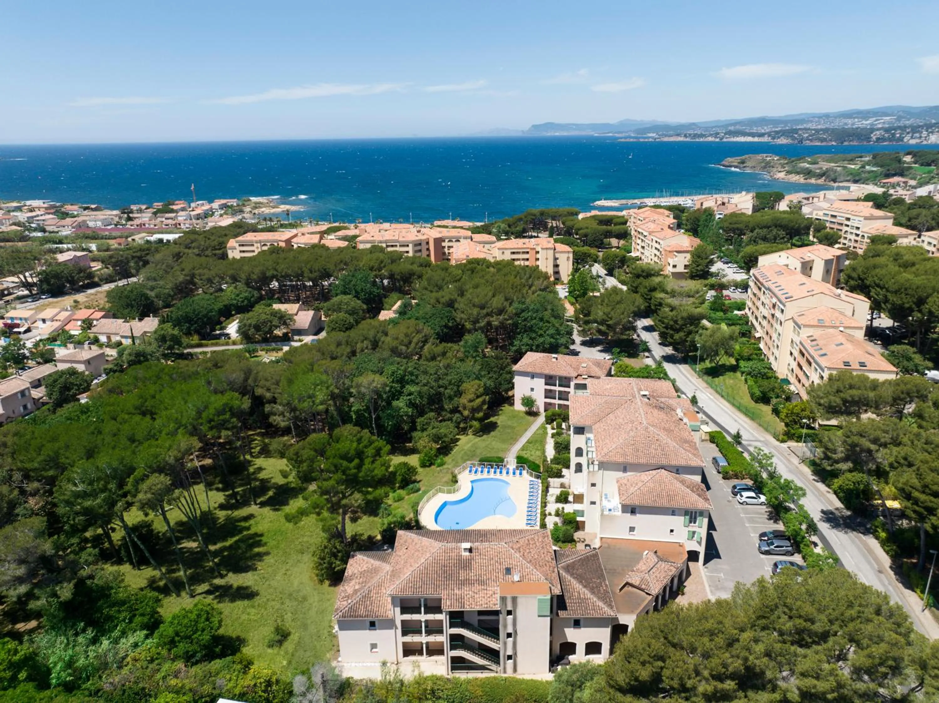 Bird's eye view in Garden & City Six-Fours-les-Plages