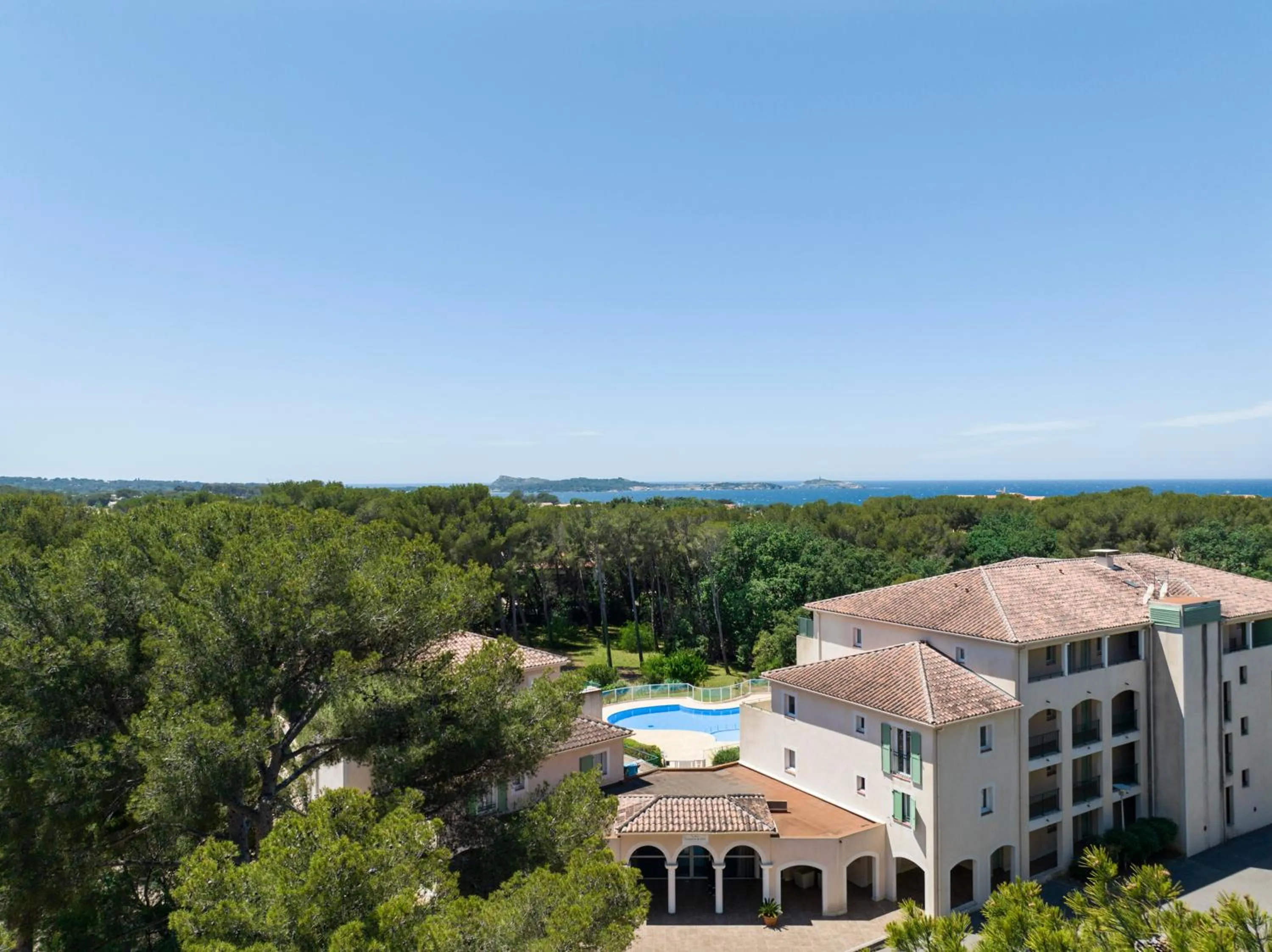 Bird's eye view in Garden & City Six-Fours-les-Plages