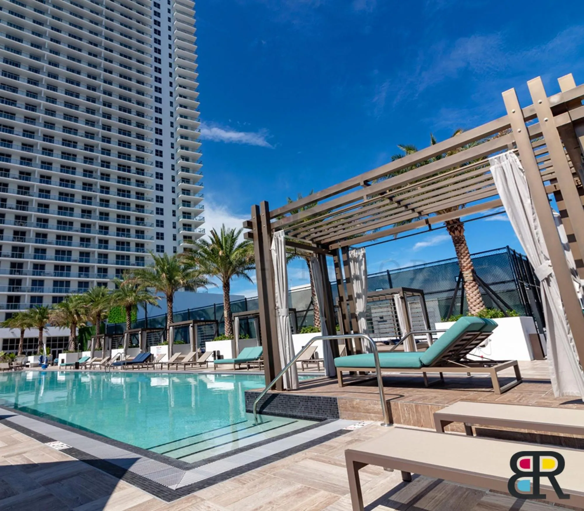 Swimming pool in HYDE Beach House Apartments