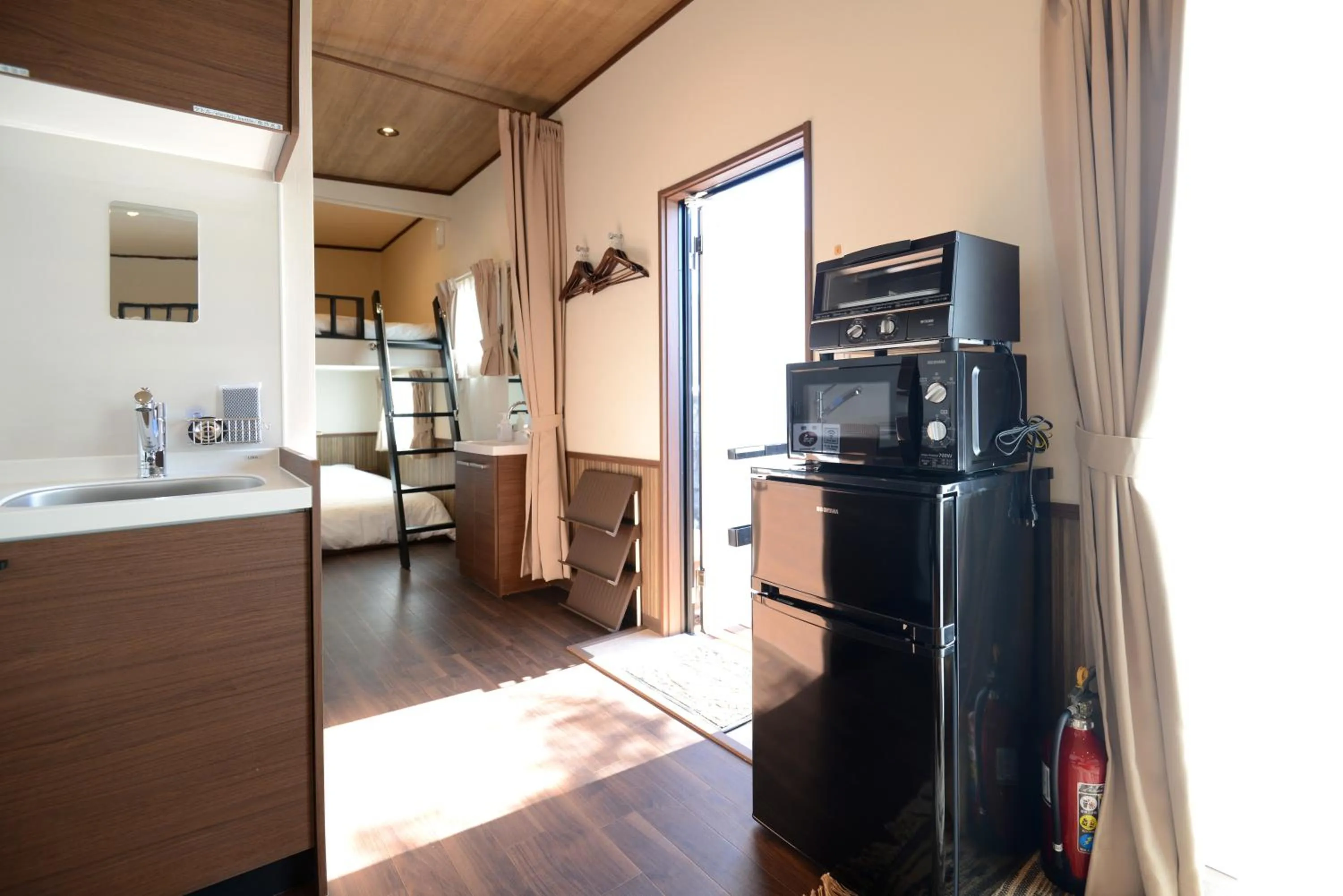 Kitchen or kitchenette in Mt Fuji Glamping TOURIST VILLA Kawaguchiko
