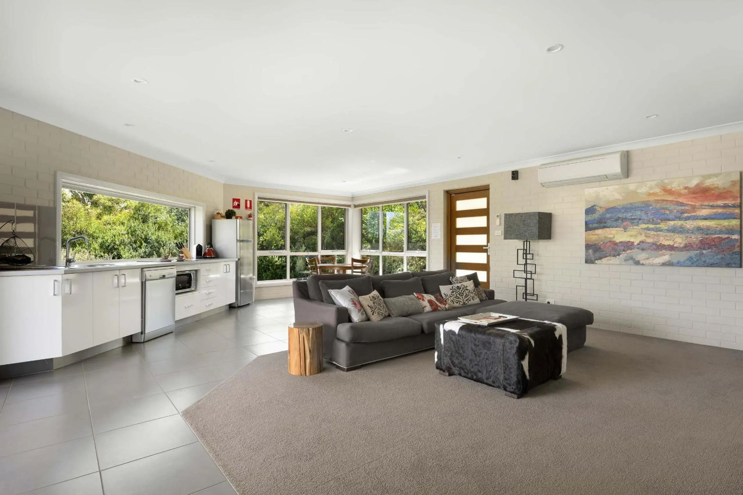 Seating area in Lakeview Luxury Retreat