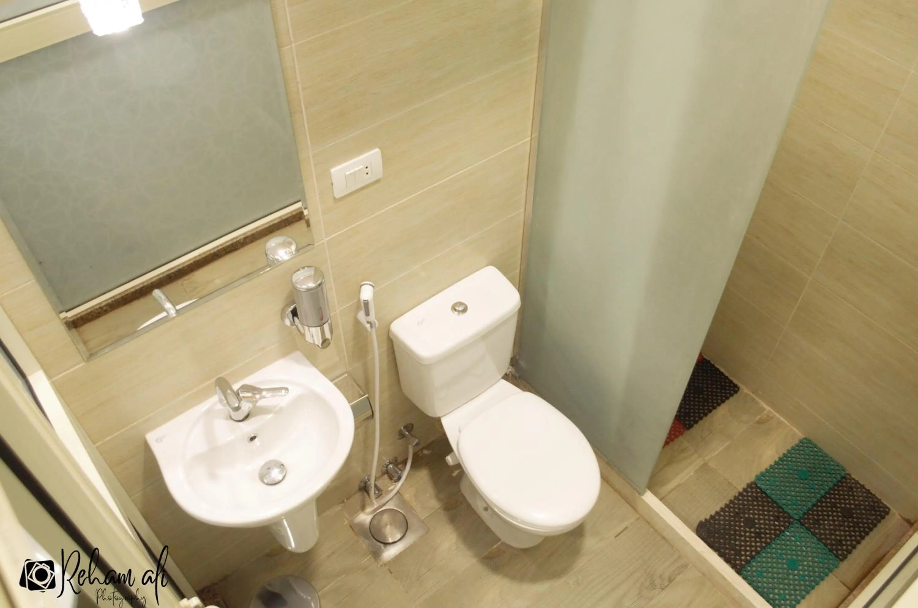 Shower in The location Hotel