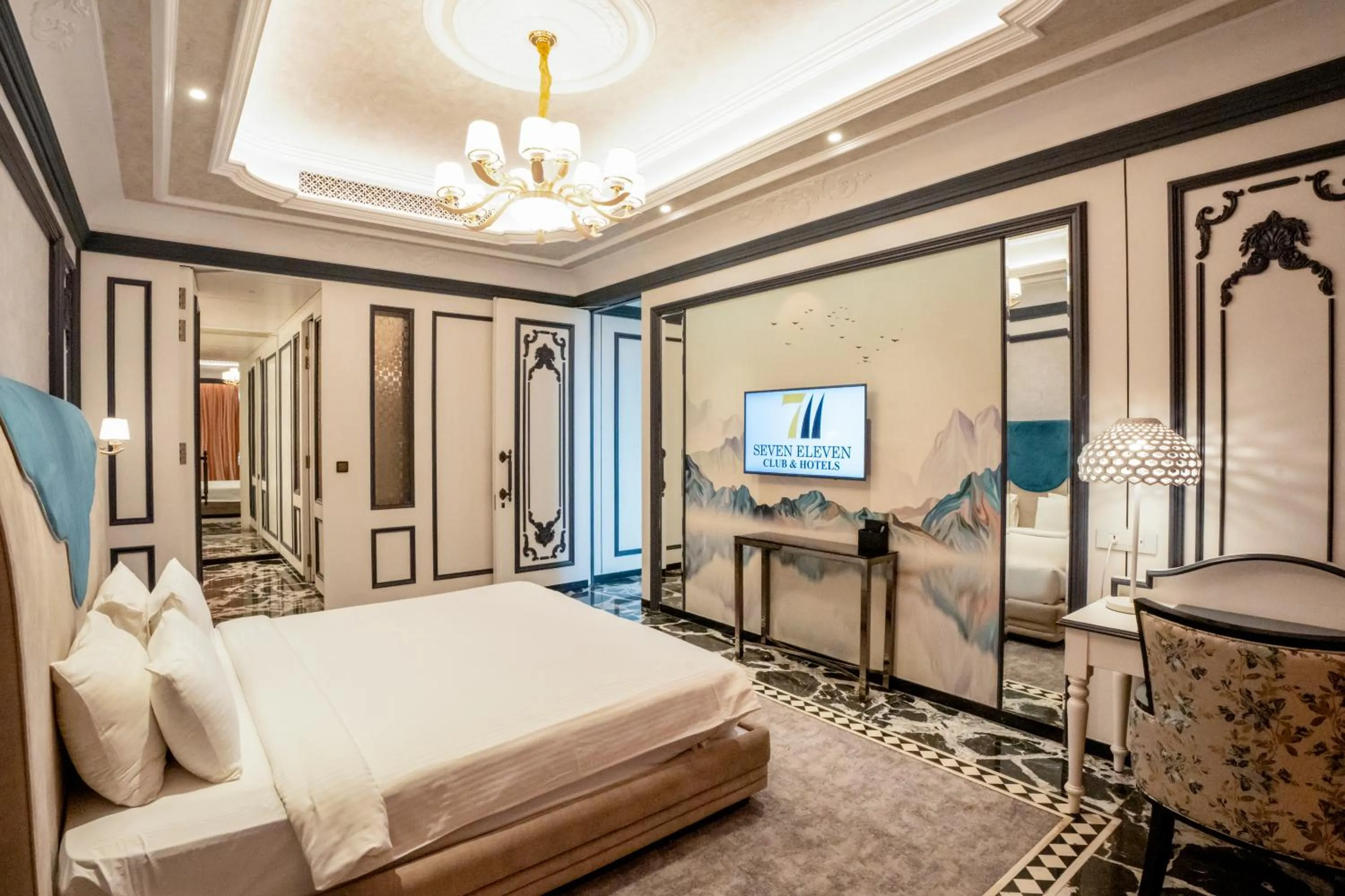 Bed in Seven Eleven Hotels and Club