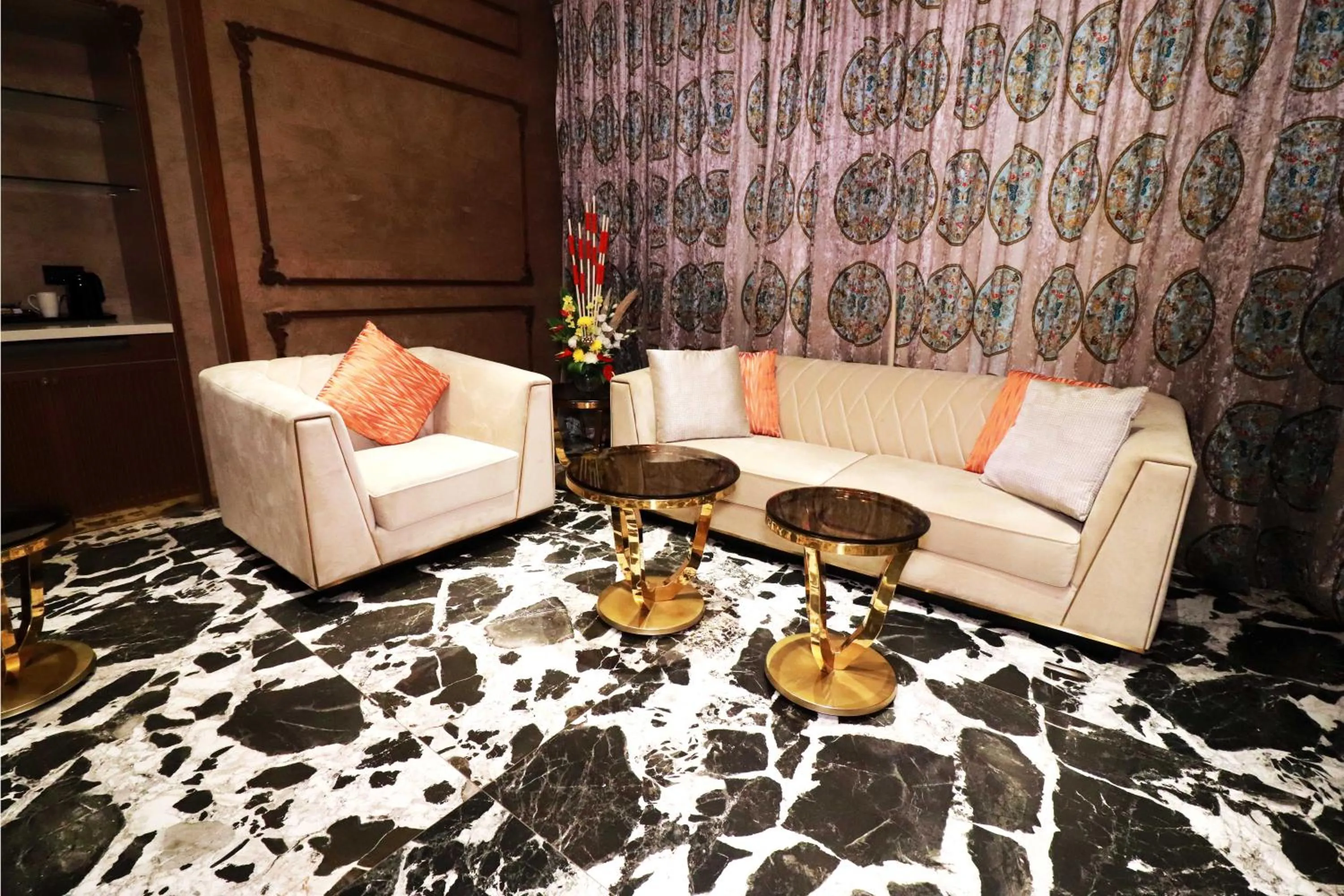 Seating area in Seven Eleven Hotels and Club