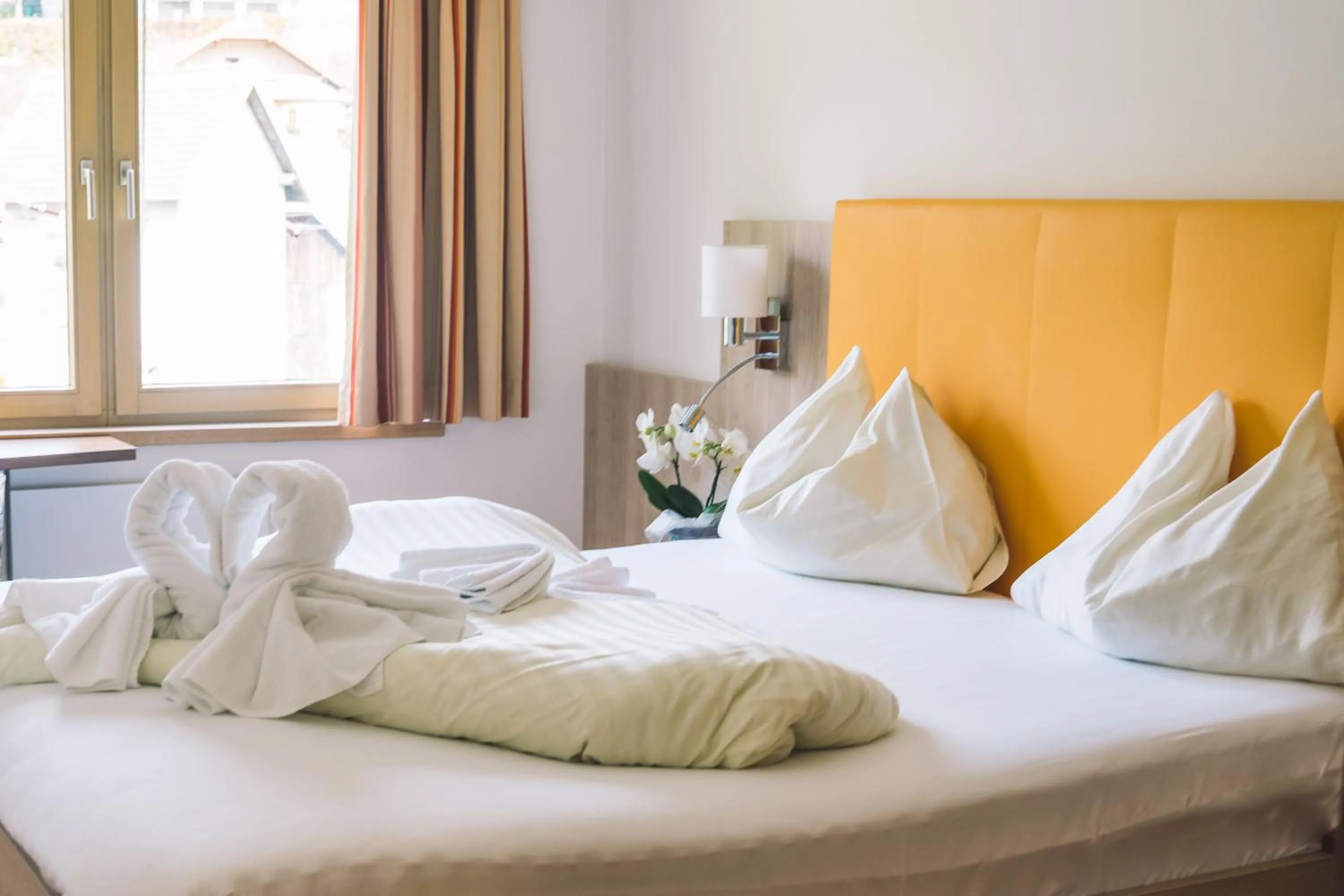 Bed in Hotel Restaurant Thadeushof