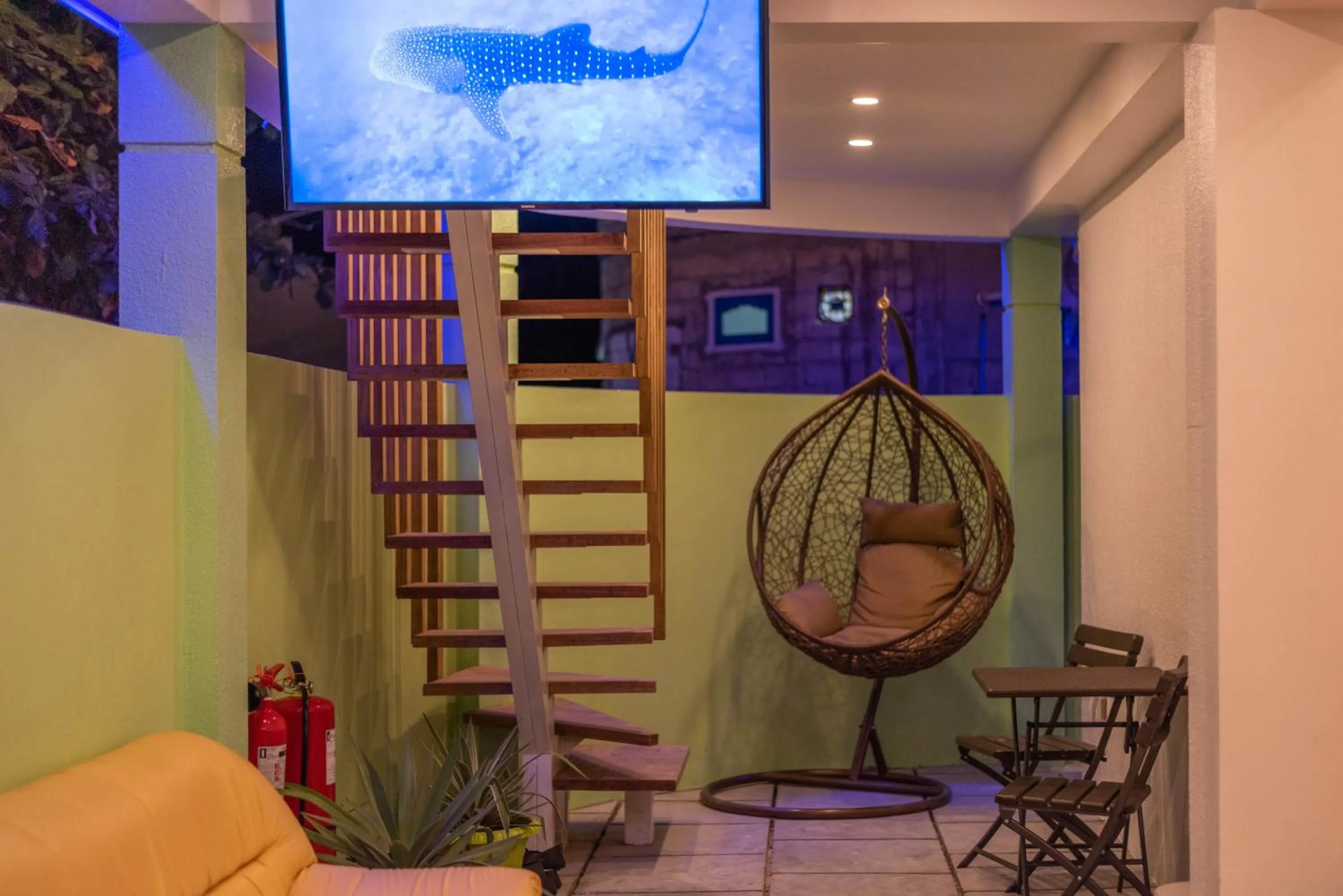 Communal lounge/ TV room in Turtle Maldives - Your Gateway to the Beach & Marine Adventures Await!