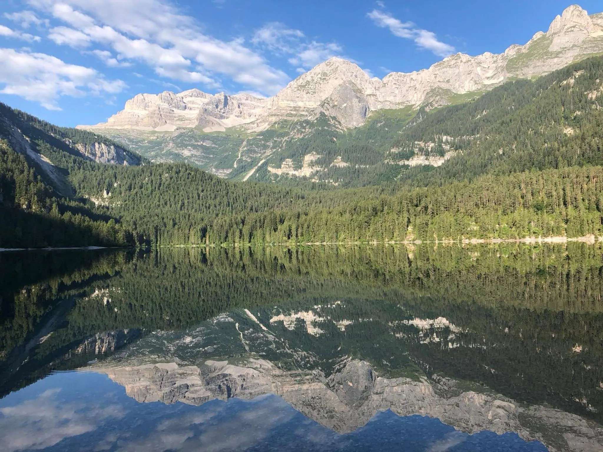 Natural landscape in Chalet Tovel - Mountain Lake