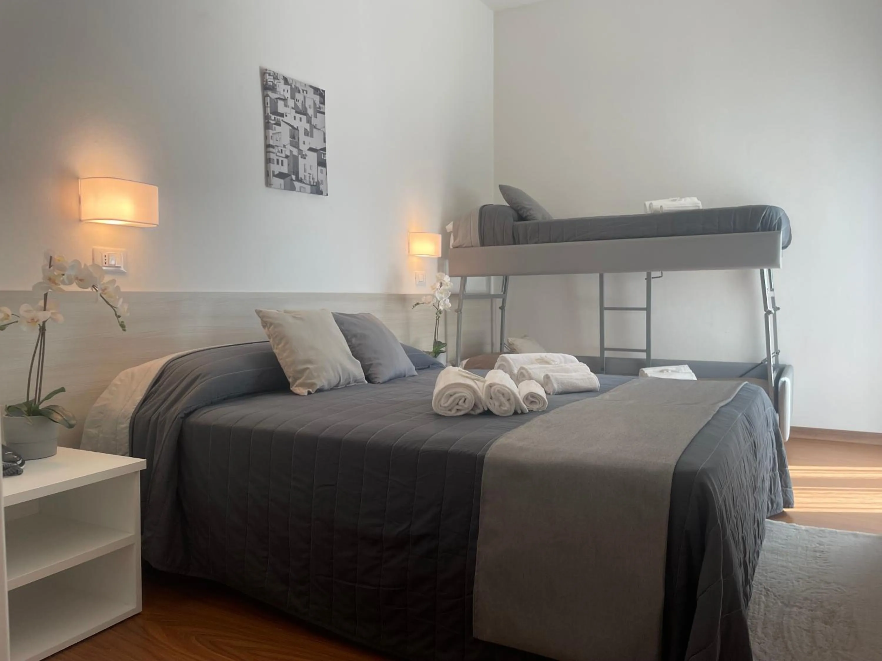 Bed in Hotel Augustus