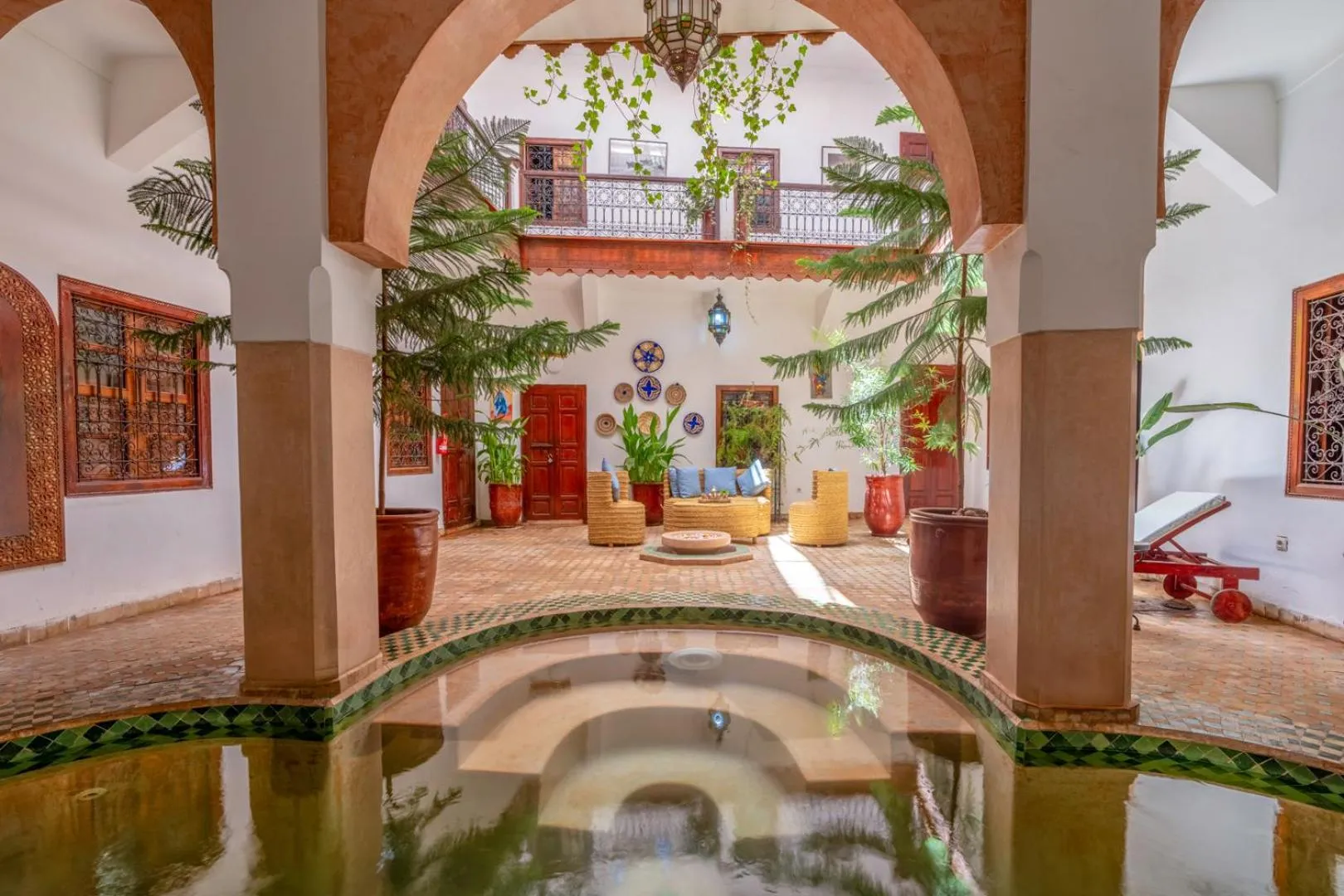 Pool view in Riad Saba