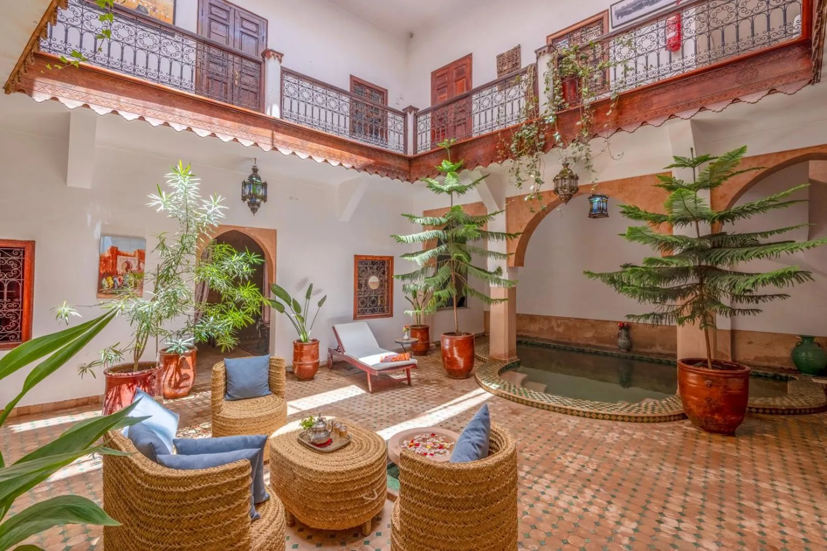 Living room in Riad Saba