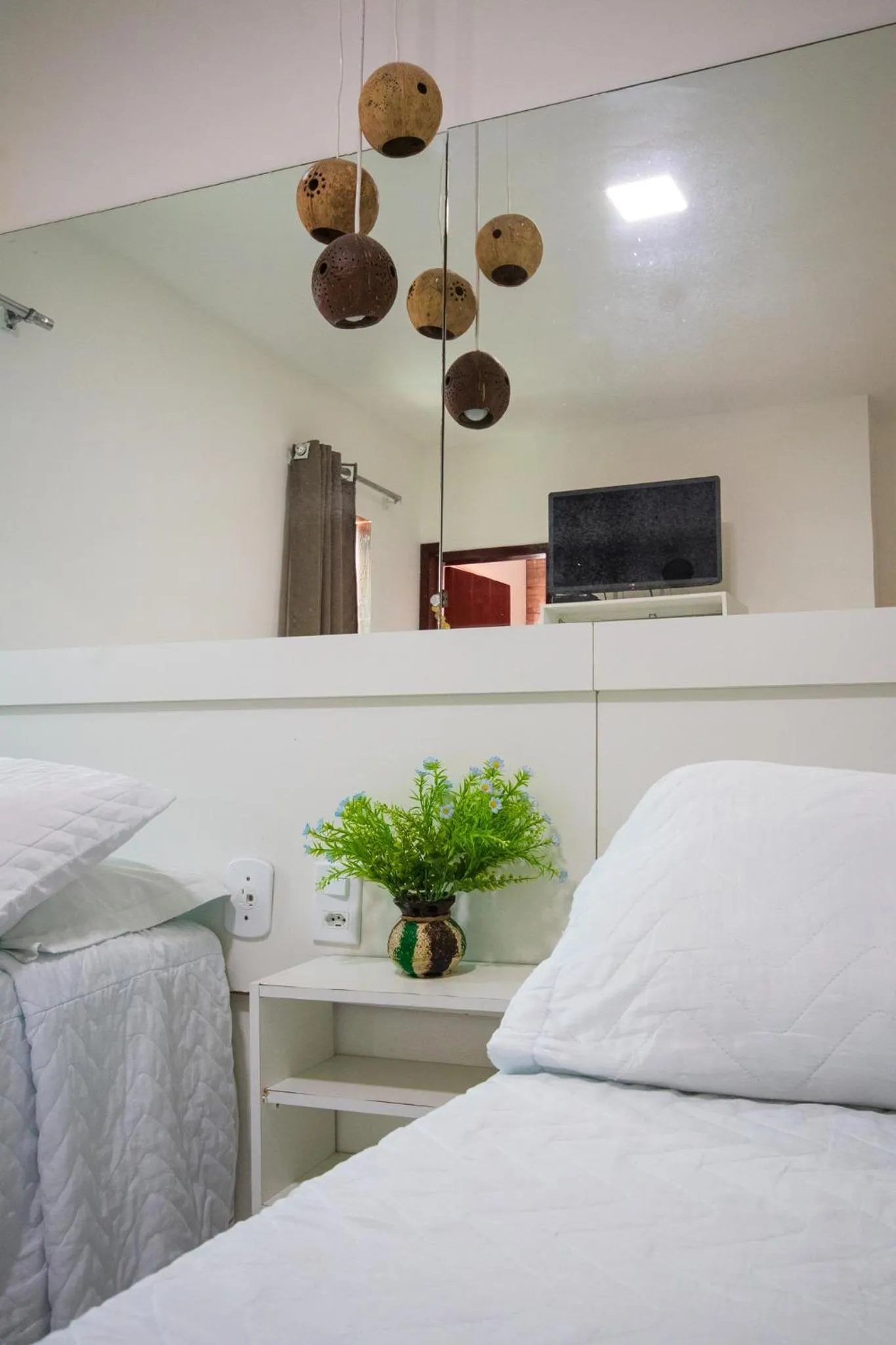 Bed in Pousada dos Cabanos