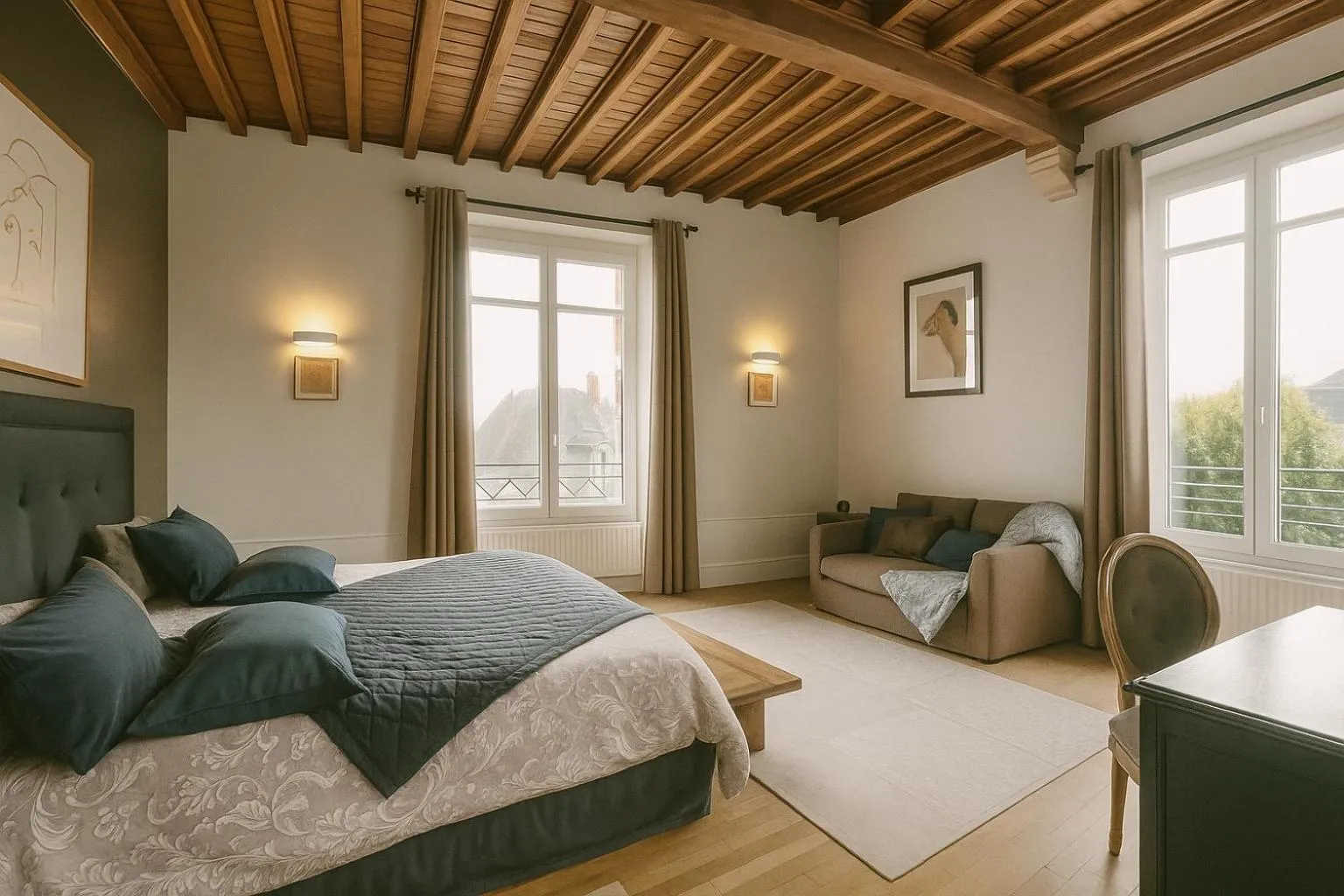 Bedroom, Bed in Maunoury Citybreak