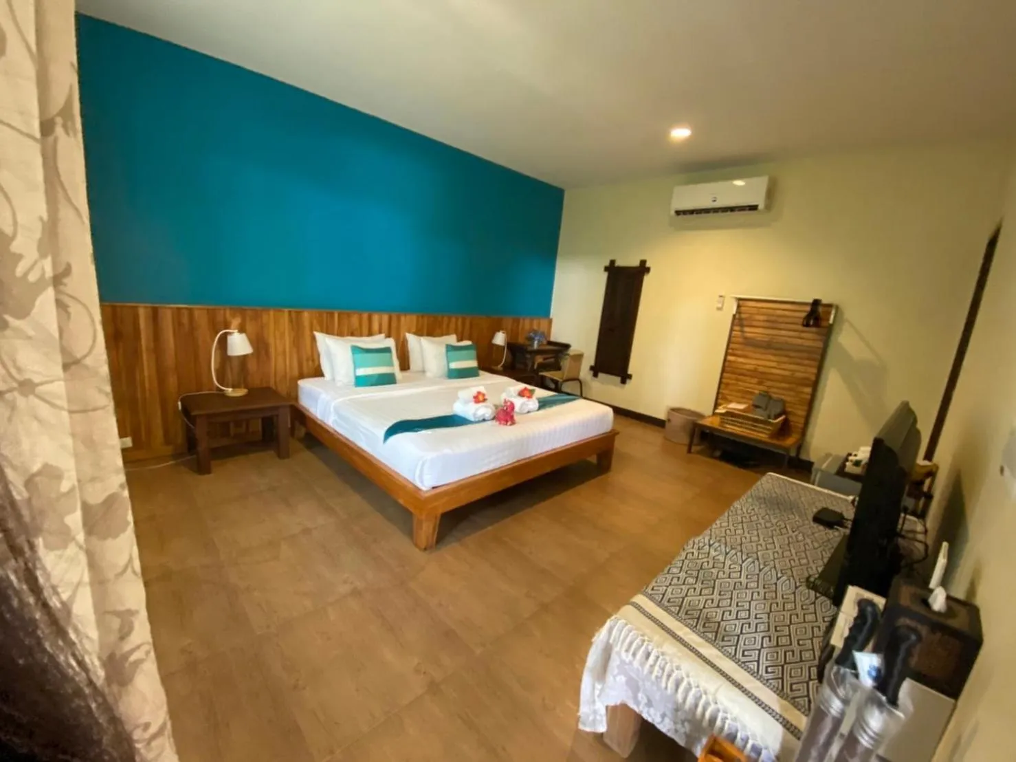 Bed in Good Times Resort Kanchanaburi