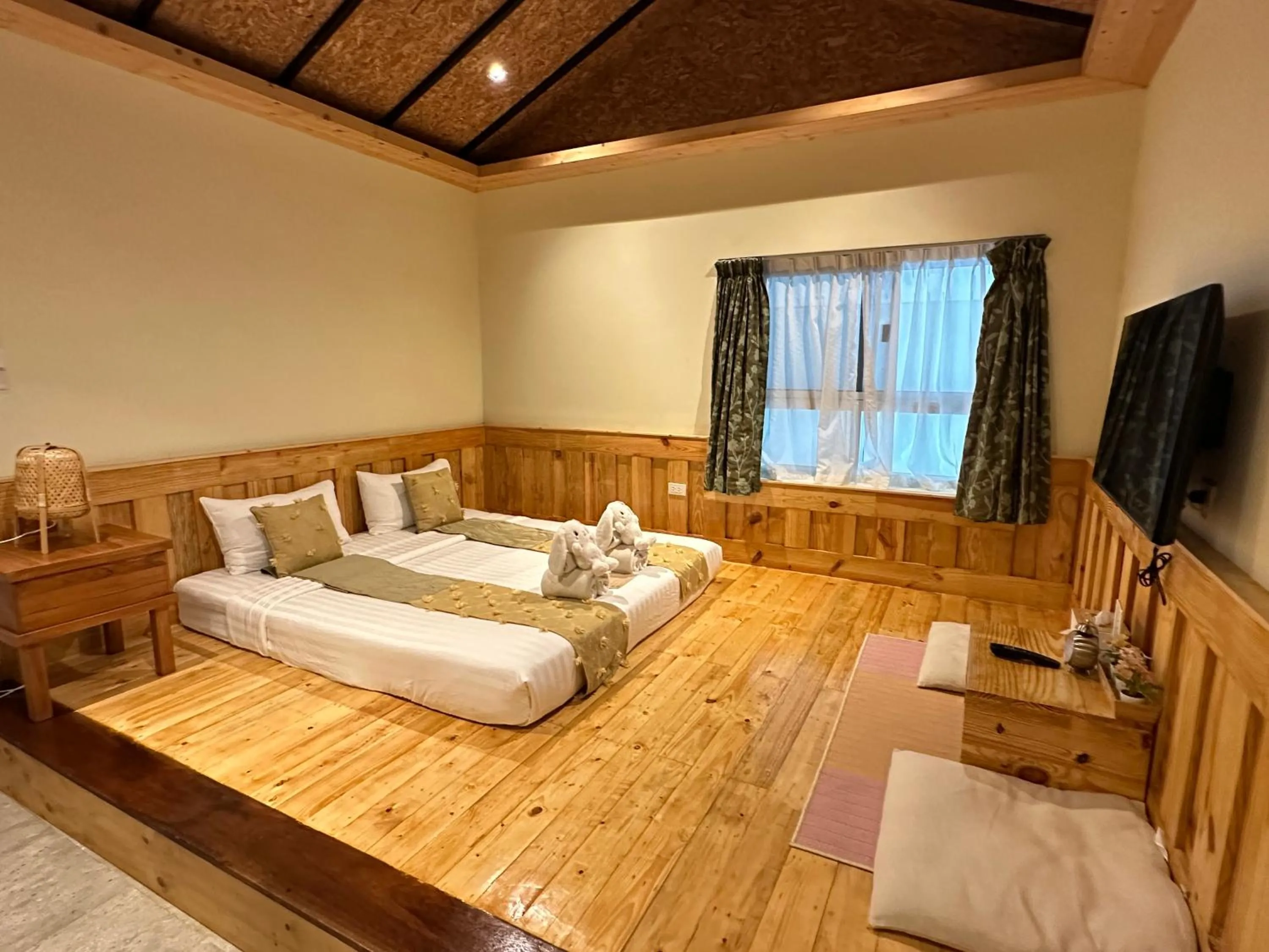 Bed in Good Times Resort Kanchanaburi