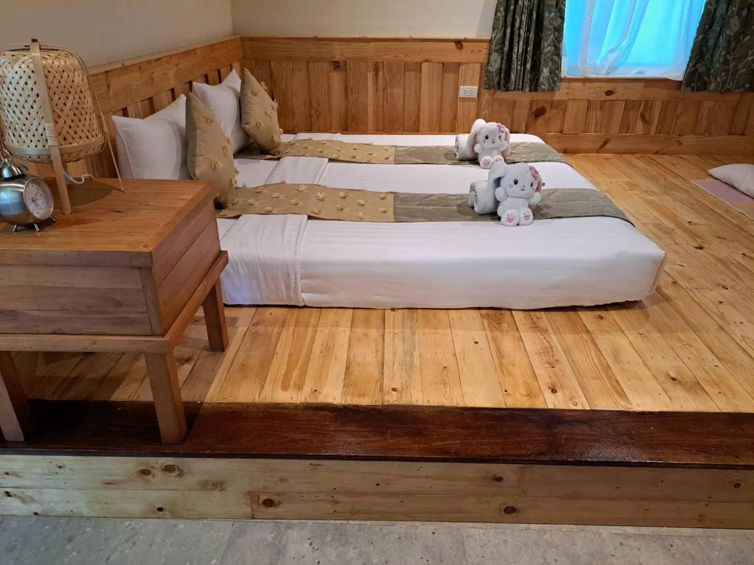 Bed in Good Times Resort Kanchanaburi