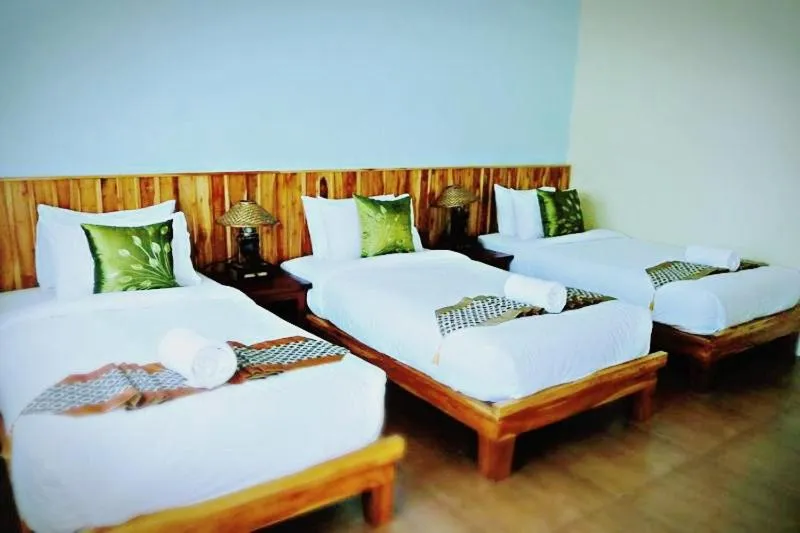 Bed in Good Times Resort Kanchanaburi