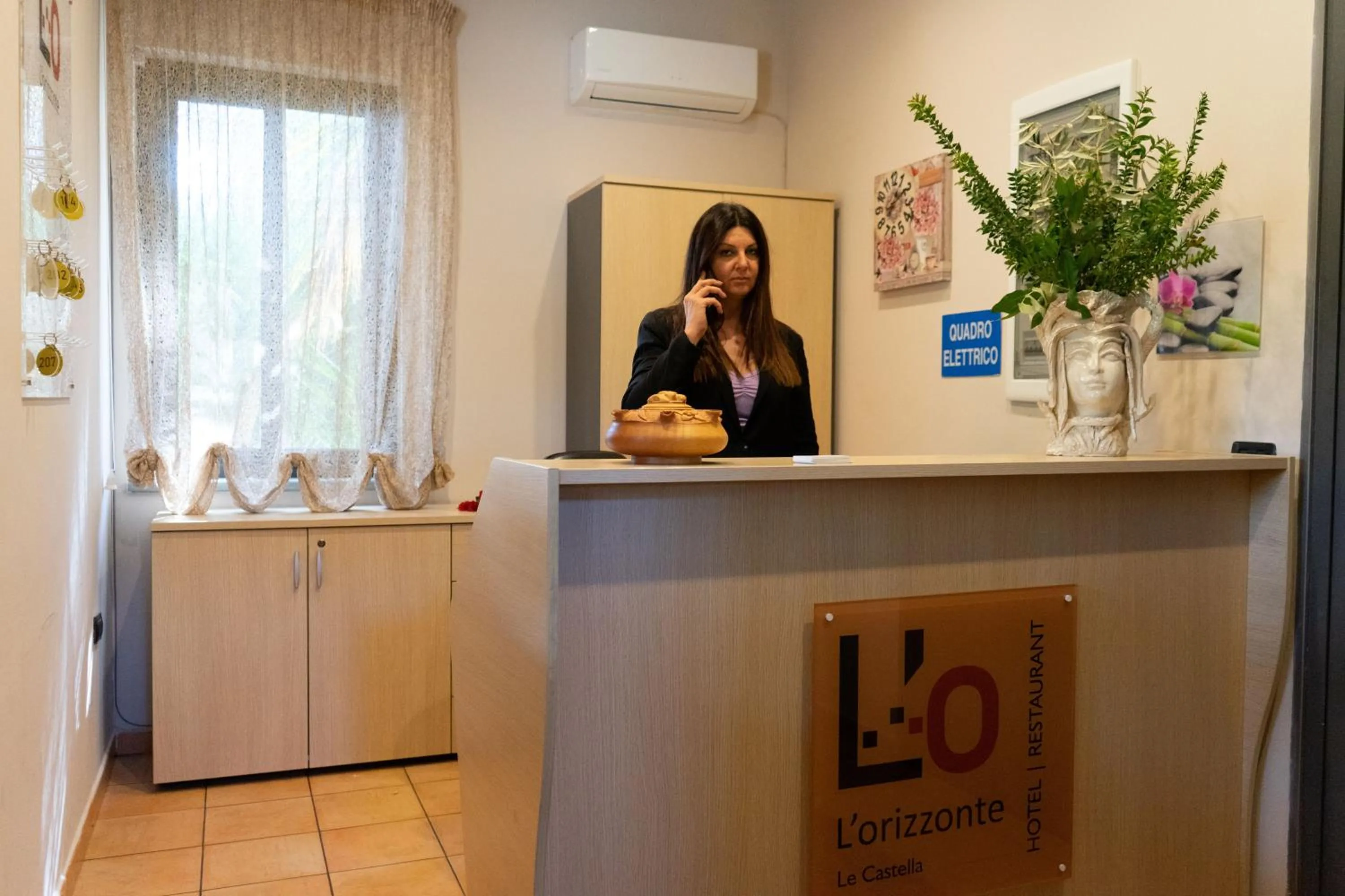 Lobby or reception in Hotel Ristorante L'Orizzonte