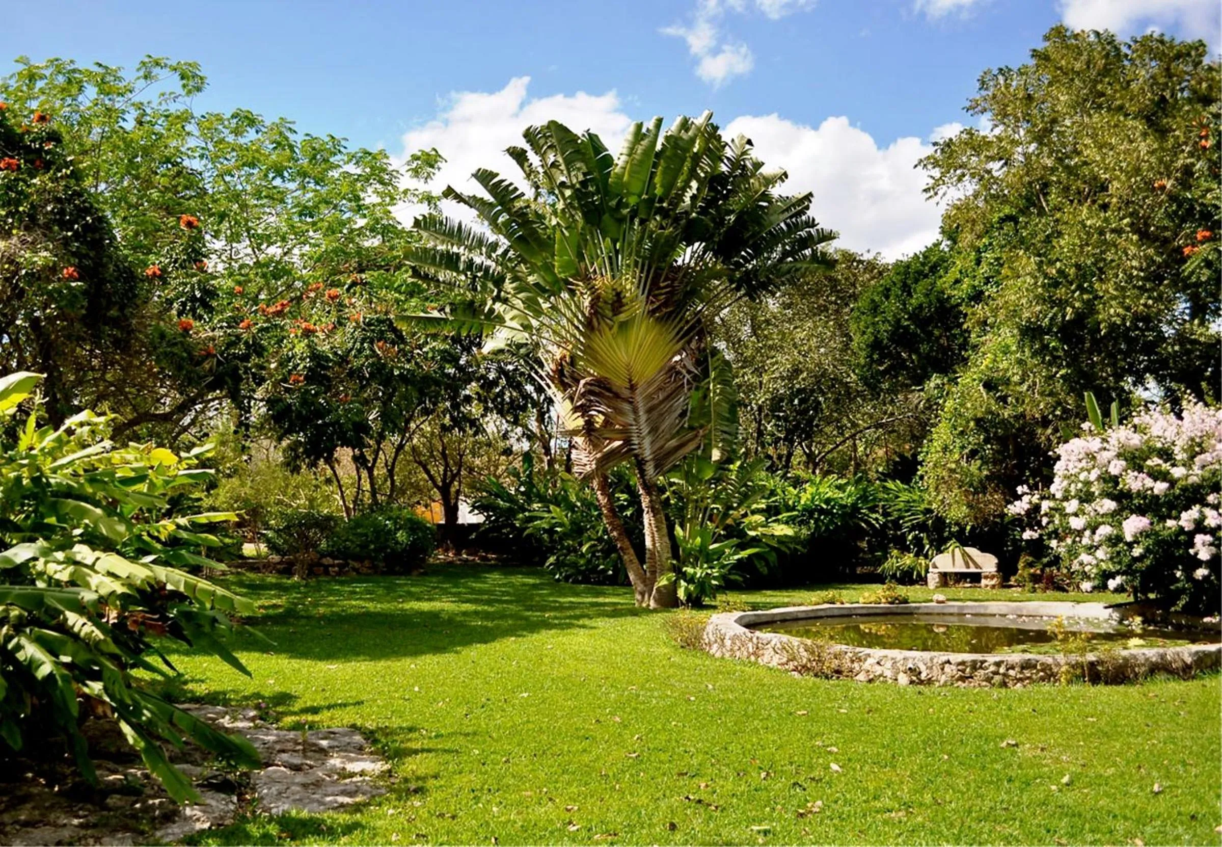 Garden in Hacienda San Francisco Tzacalha