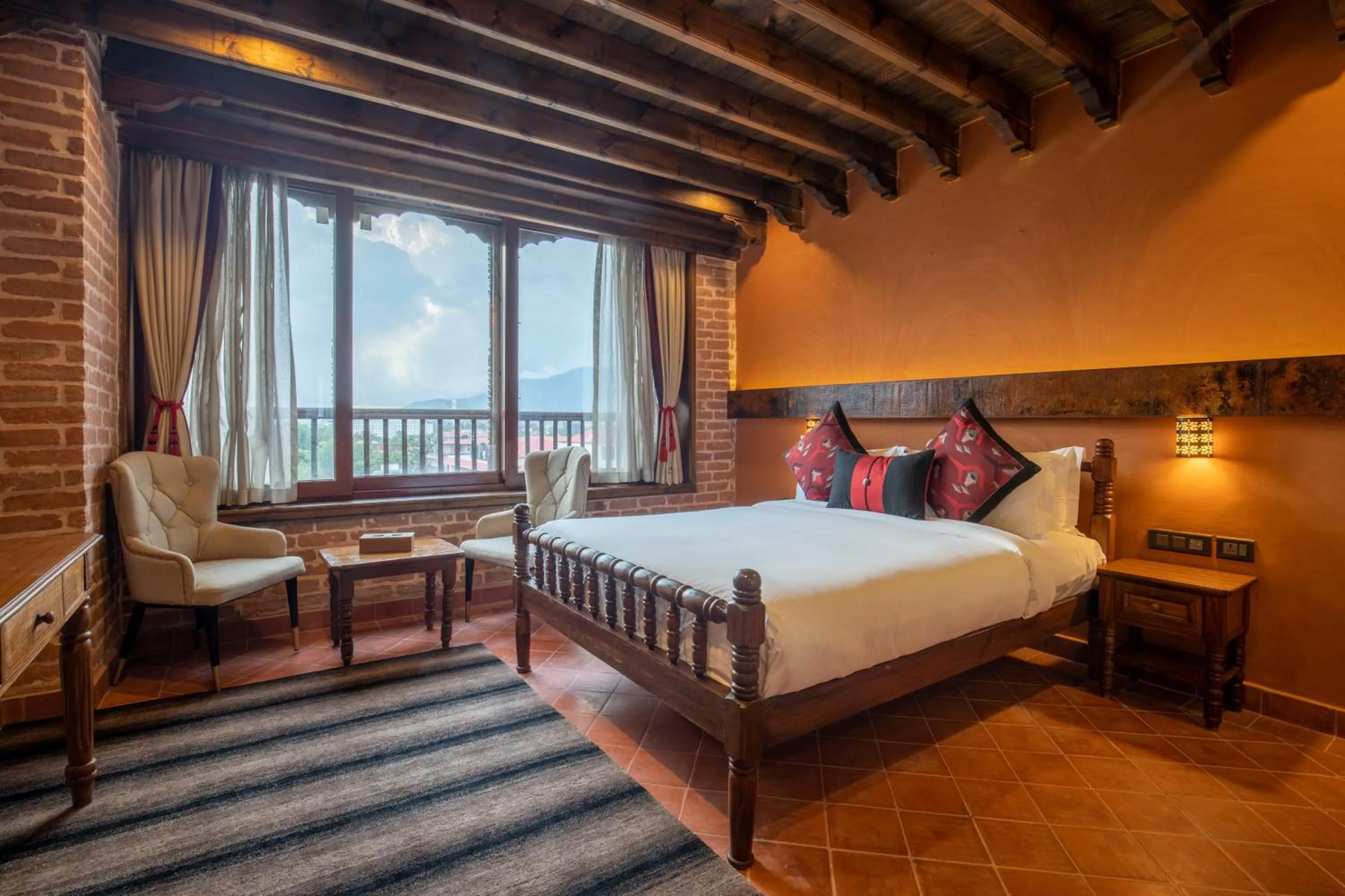 Photo of the whole room, Bed in Basera Boutique Hotel - Boutique escape in heart of Kathmandu