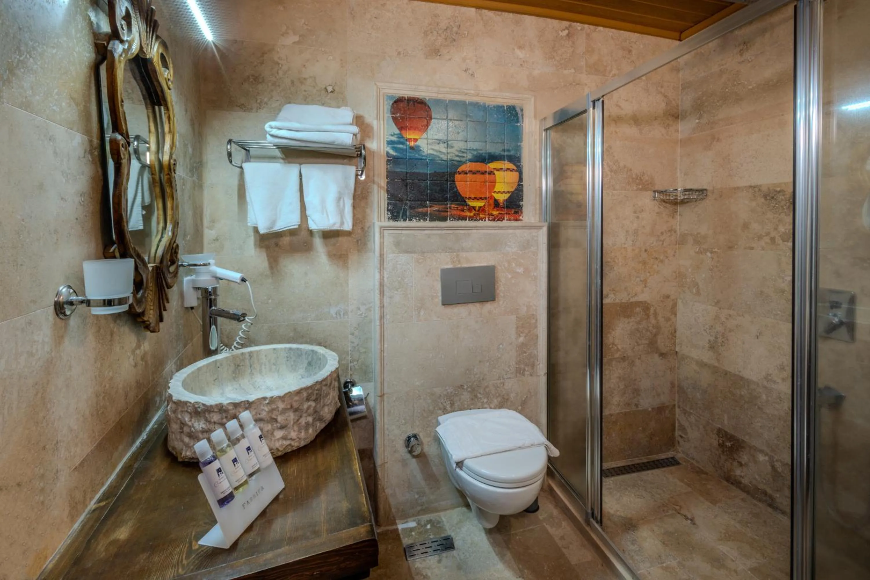 Bathroom in Angel Cappadocia Cave Hotel