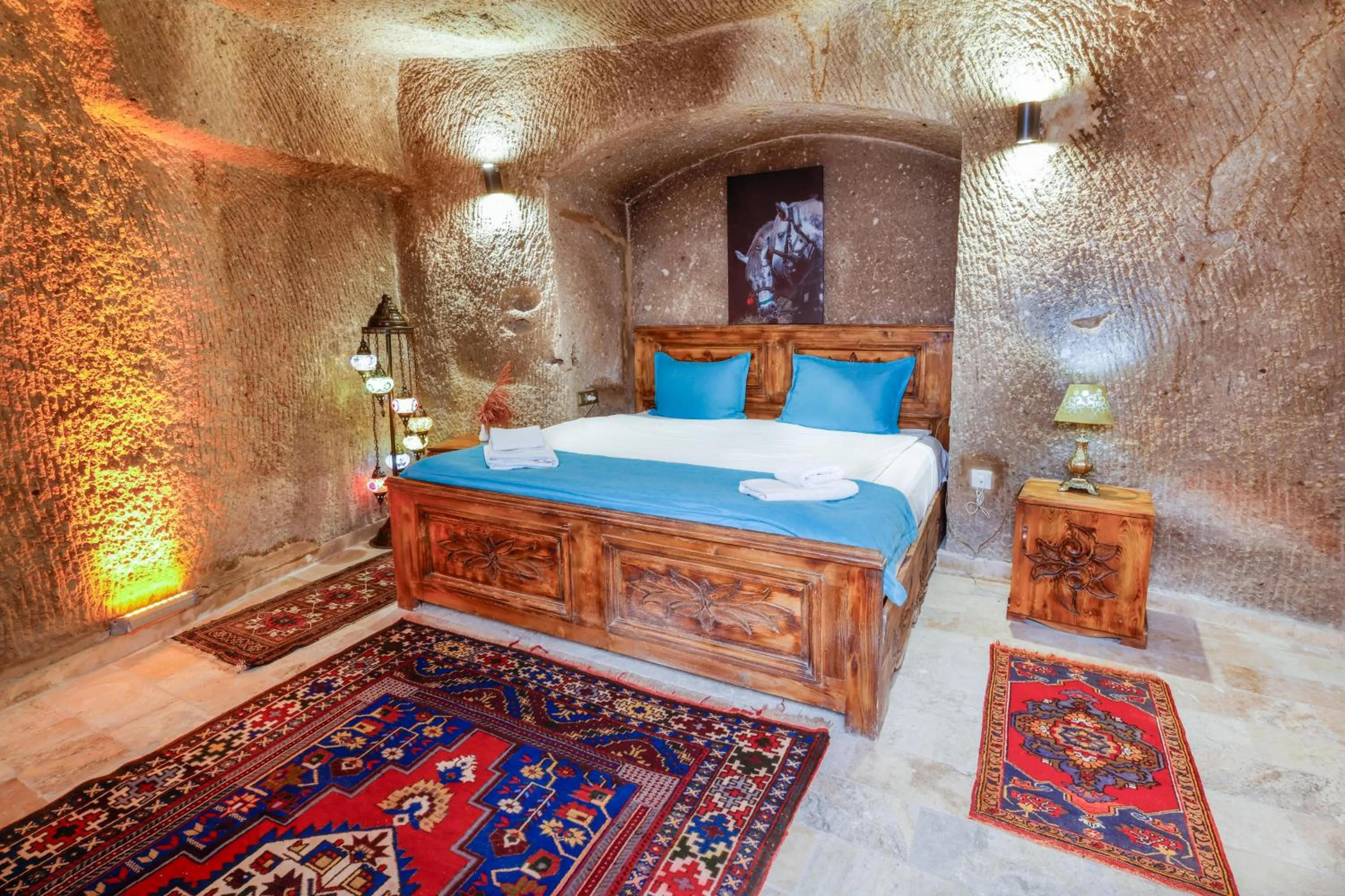 Bed in Angel Cappadocia Cave Hotel