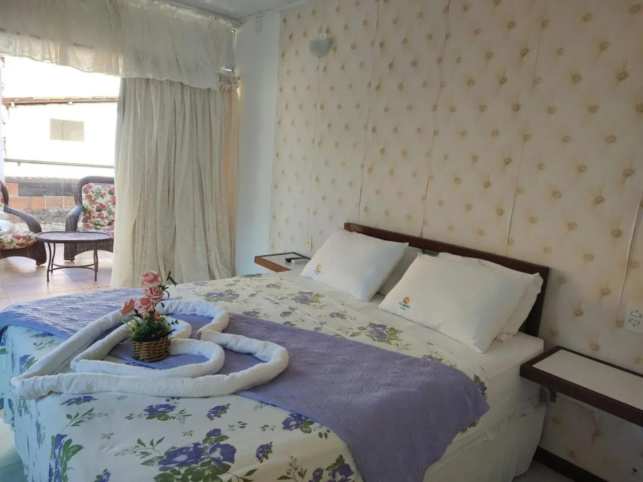 Bed in Pousada Camburi Star