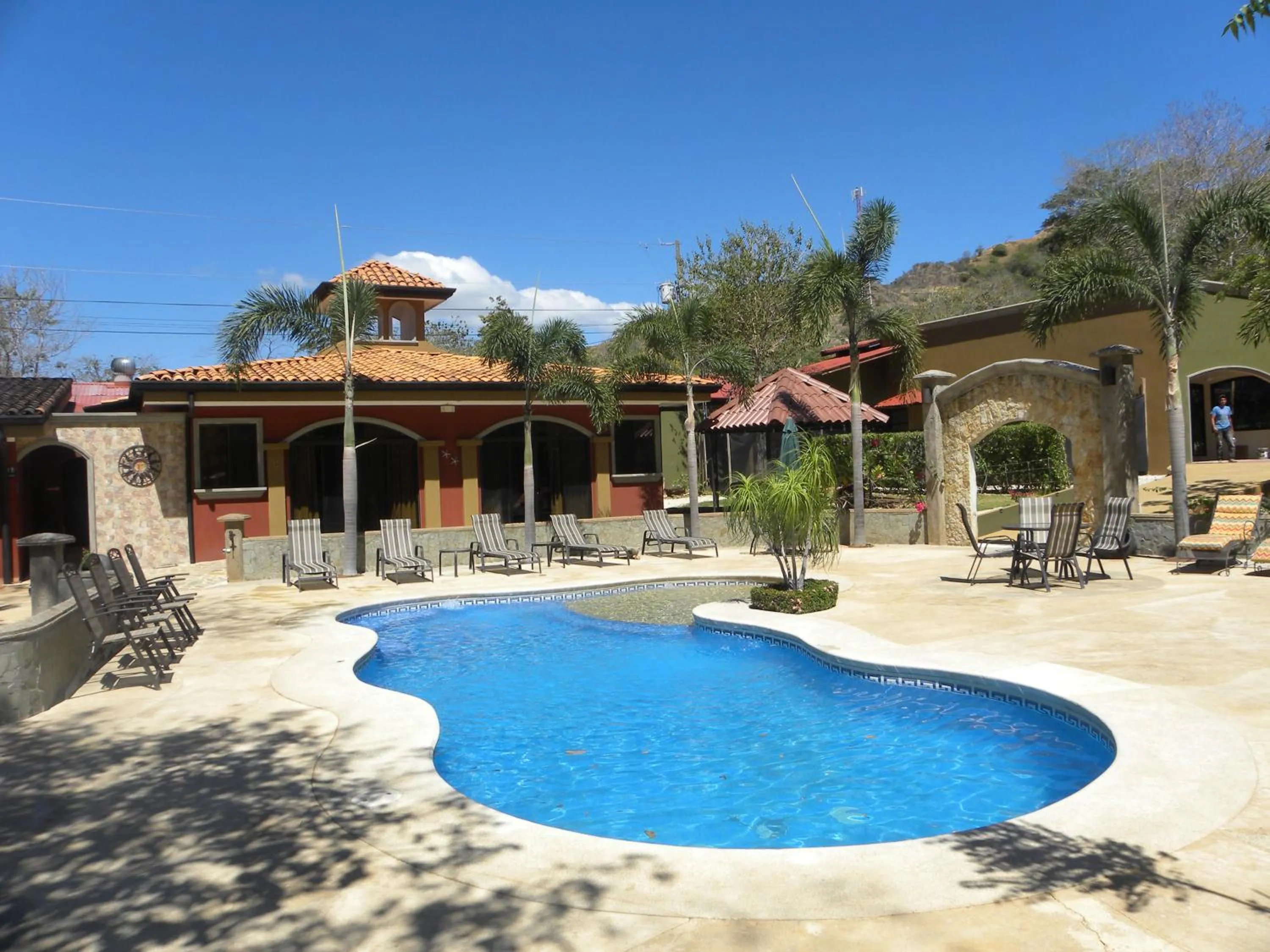 Pool view in Casas del Toro Playa Flamingo