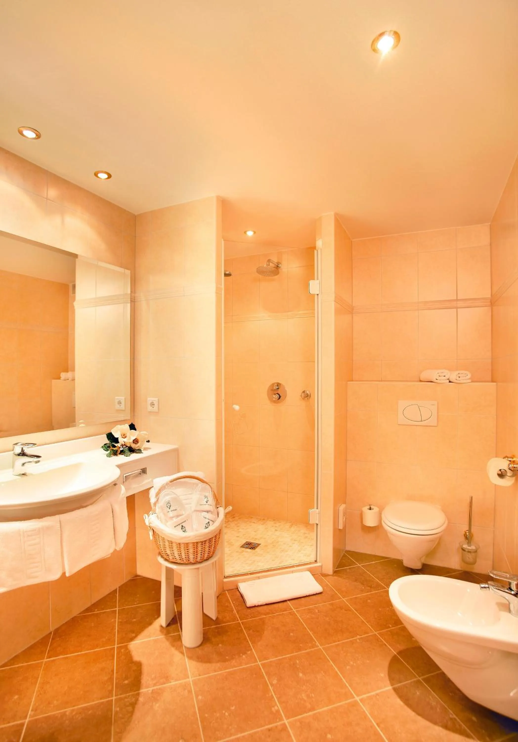 Bathroom in Boutiquehotel Säumler