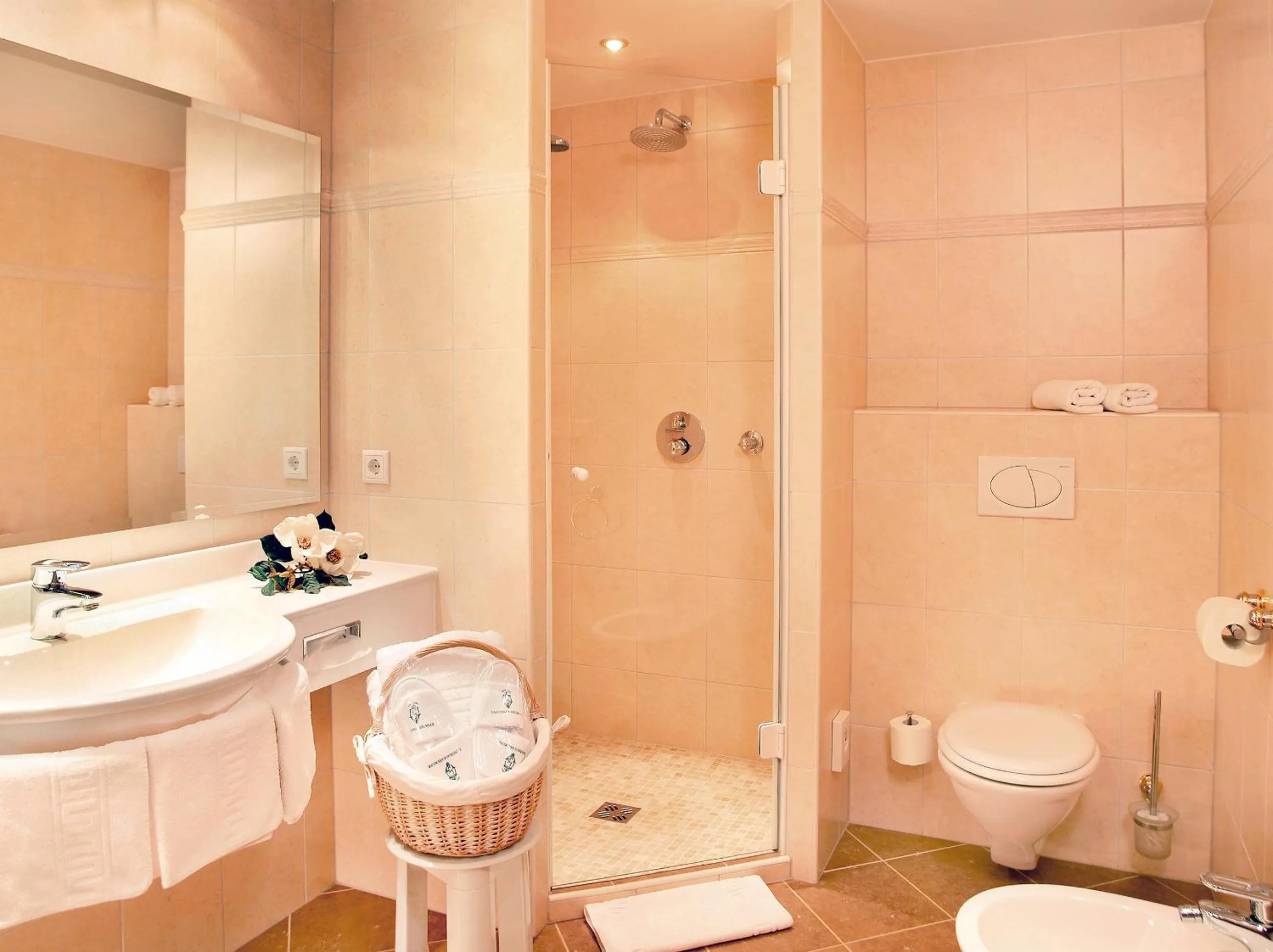 Bathroom in Boutiquehotel Säumler