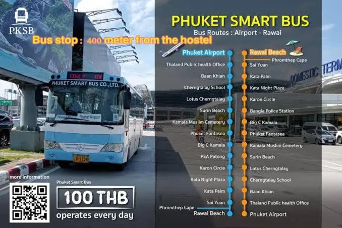 shuttle in Niece Hostel Phuket - Bangtao Beach