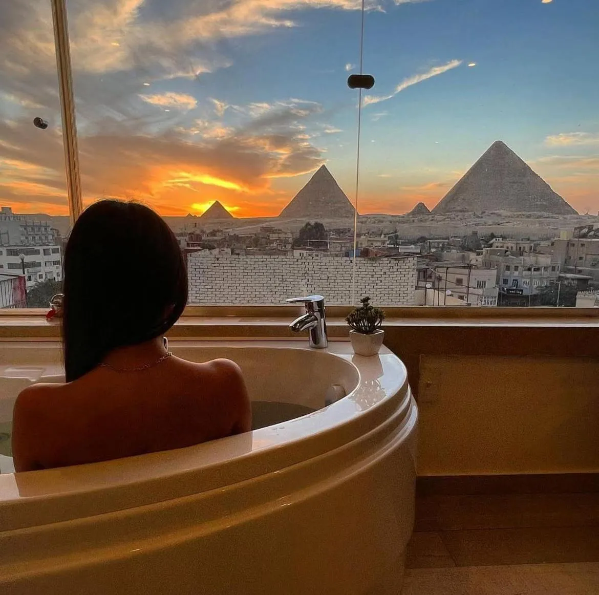 View (from property/room) in Pyramid Edge Hotel & Exclusive Pyramids View Rooftop